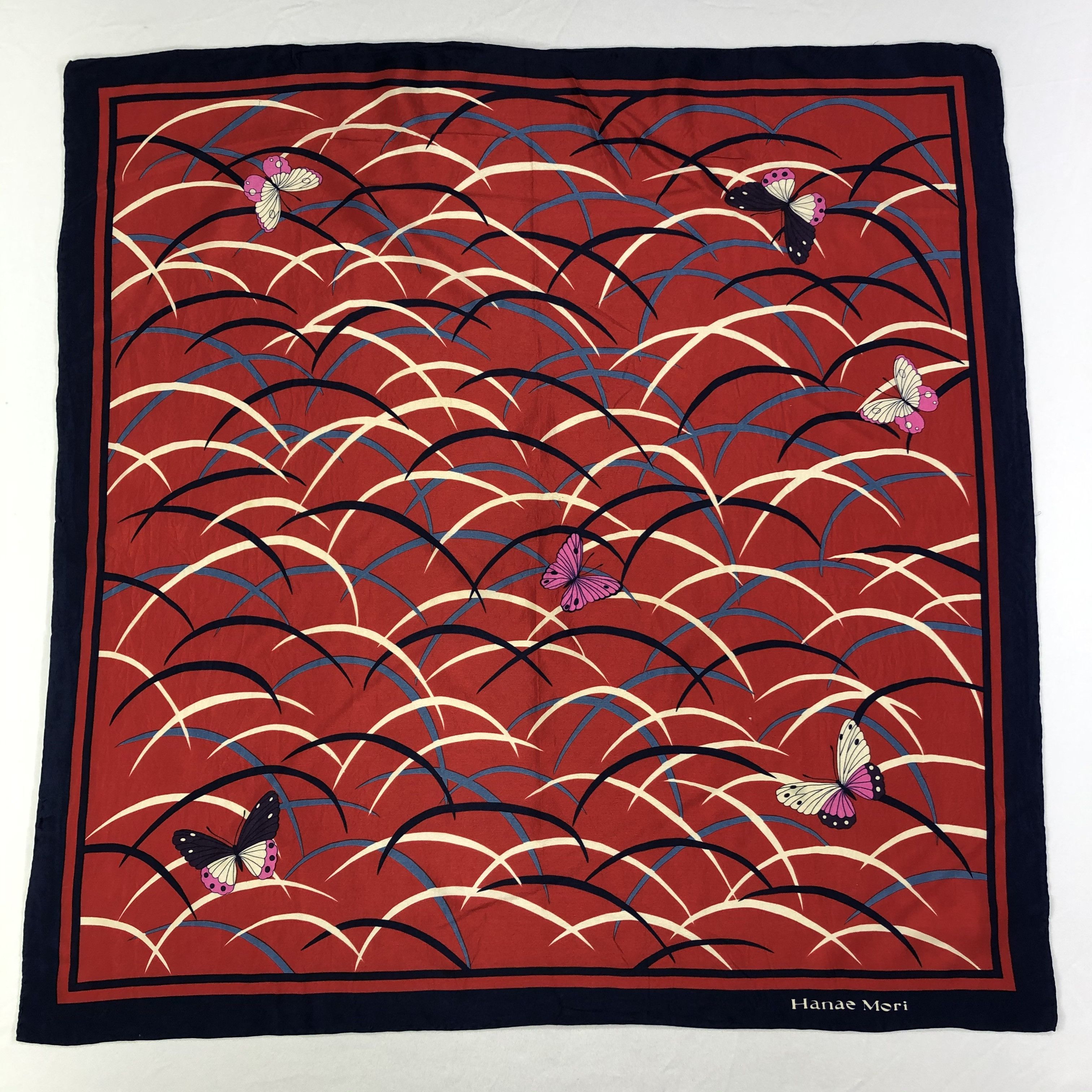 Hanae Mori × Vintage Vintage Hanae Mori Silk Scarf Size ONE SIZE - 2 Thumbnail