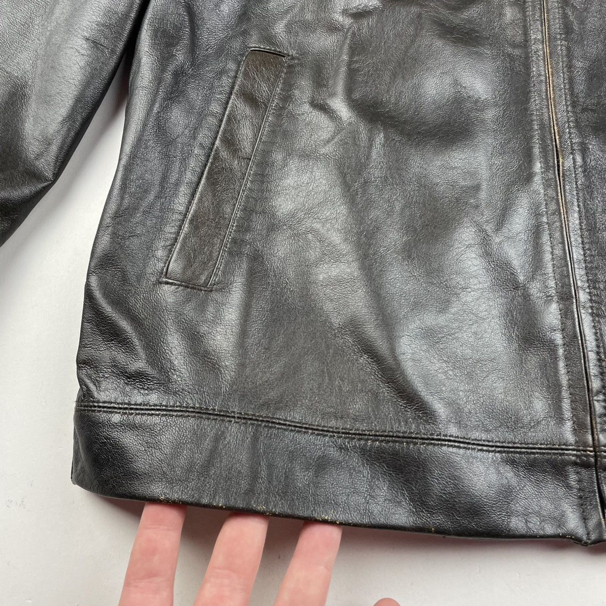 Banana Republic VTG 90’s BANANA REPUBLIC MENS TAN SOFT LEATHER JACKET SIZE M Size US M / EU 48-50 / 2 - 2 Thumbnail