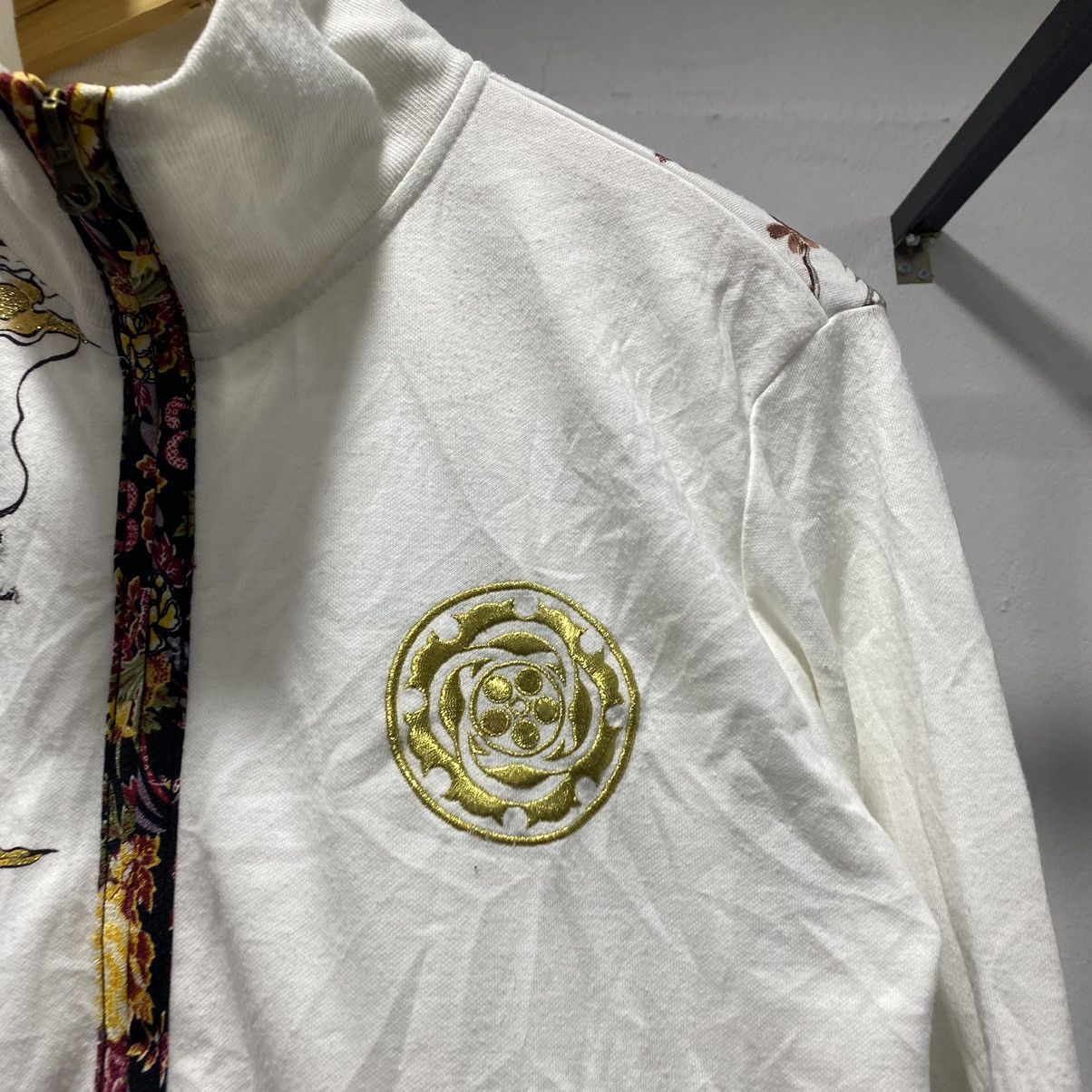 Japanese Brand Dragon🐉 Japan Designer Overprint Zipper Sukajan Motive 90s Size US M / EU 48-50 / 2 - 5 Thumbnail