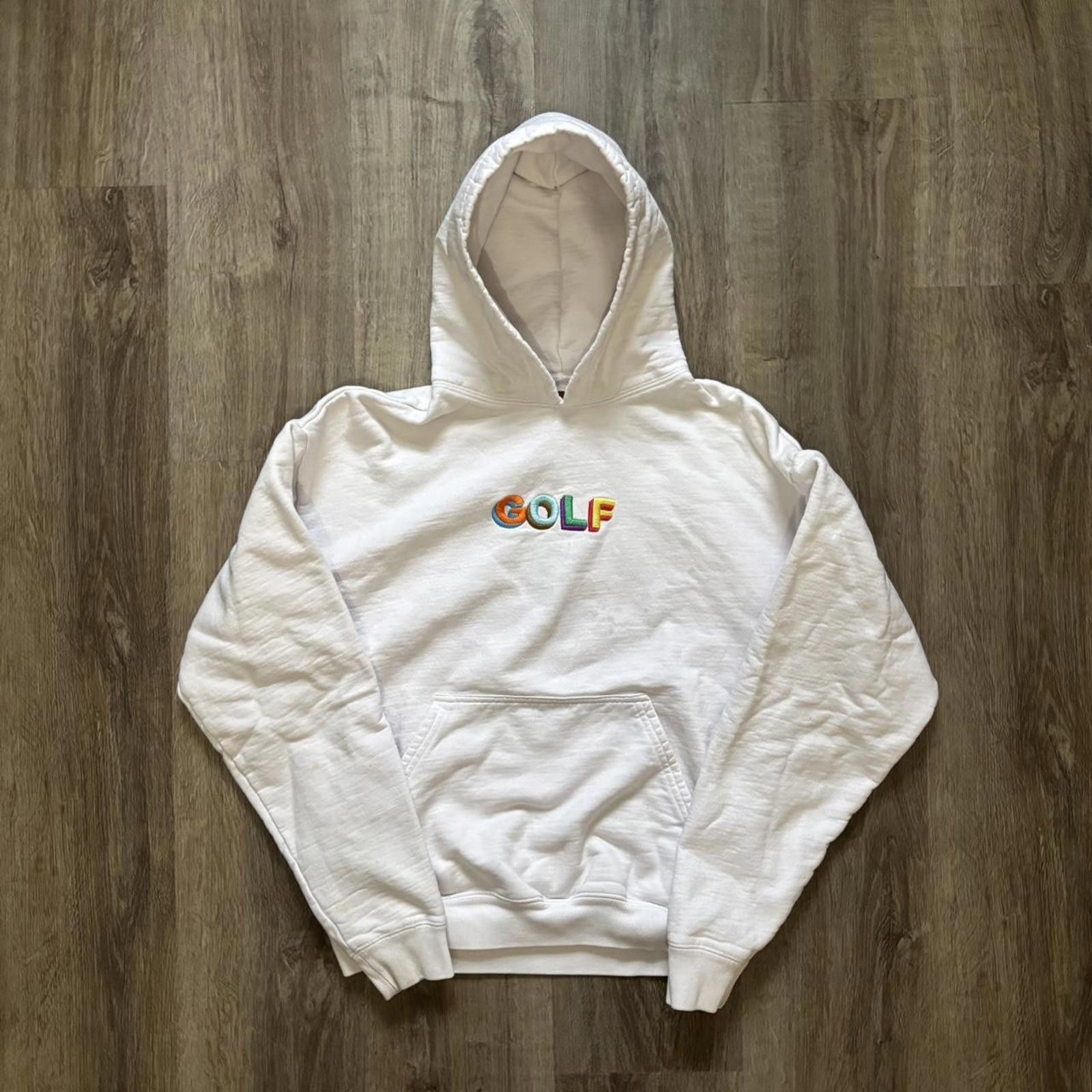 Golf le Fleur Golf Wang Tyler The Creator white hoodie multicolor le fleur Size US S / EU 44-46 / 1 - 1 Thumbnail