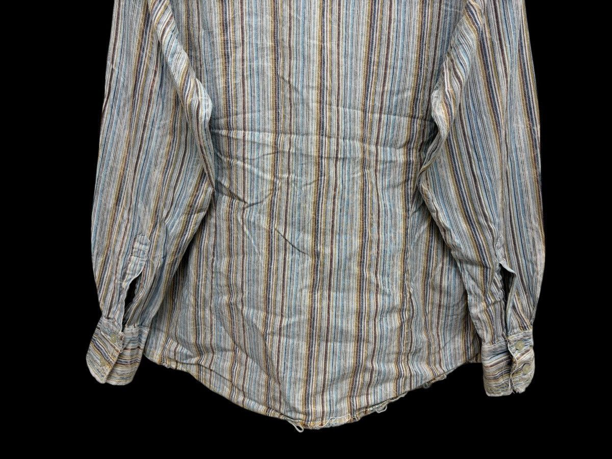 Bc Ethic Y2K BC ETHIC RAW EDGE DISTRESS GRUNGE STYLE VERTICAL STRIPED Size US L / EU 52-54 / 3 - 11 Thumbnail