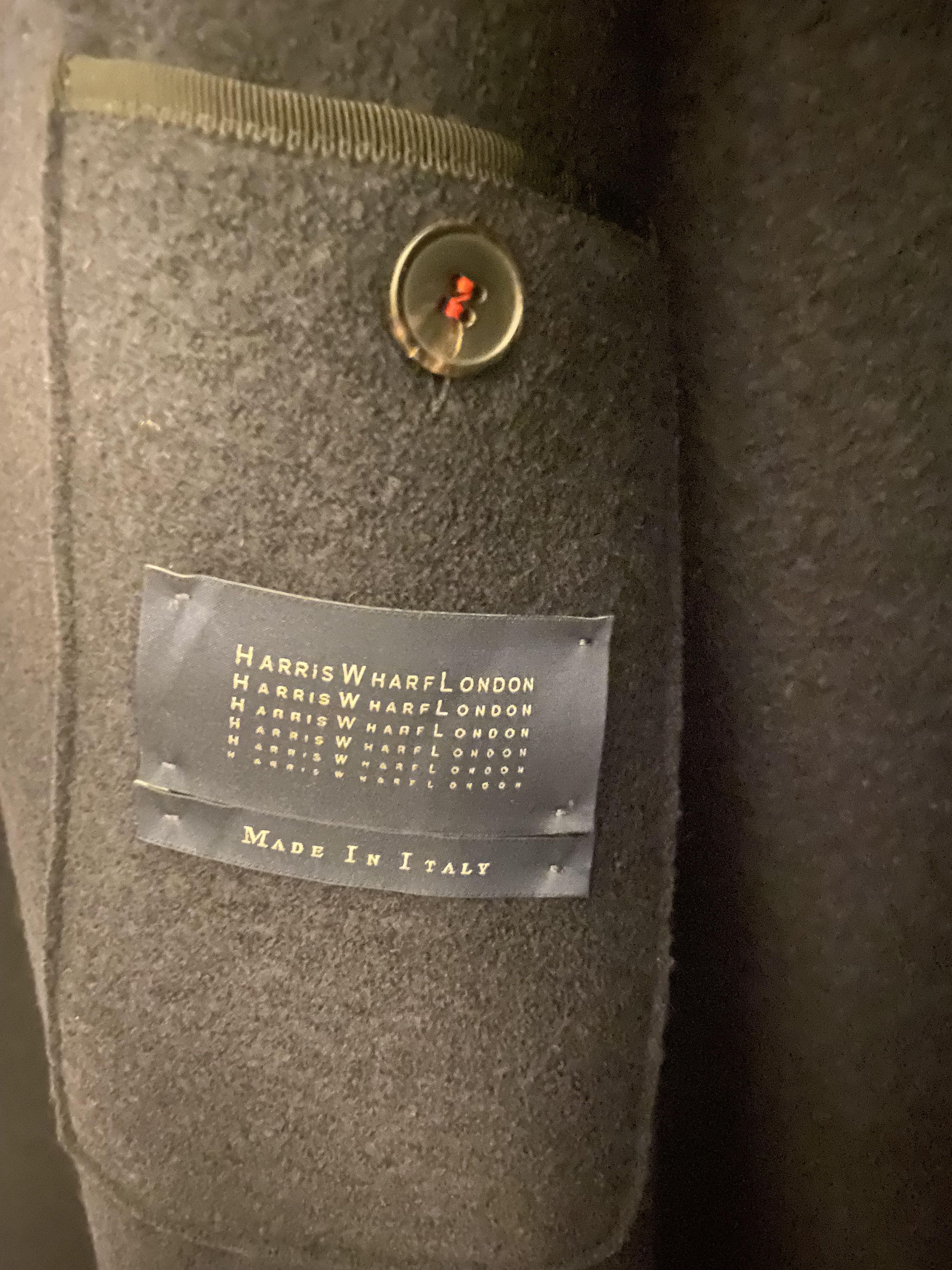 Harris Wharf London Balmacaan Pressed Wool with Quilted Lining Size US M / EU 48-50 / 2 - 3 Thumbnail