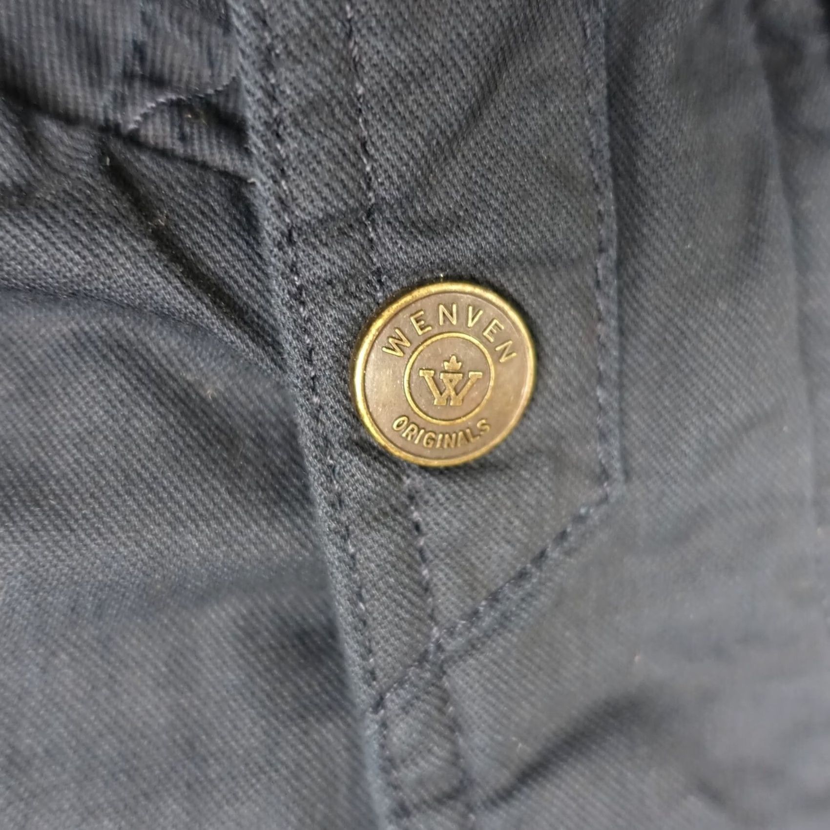Vintage Wenven Jacket Mens Regular Medium Blue Military Jacket Full Zip Lined Pockets Winter Casual Size US M / EU 48-50 / 2 - 3 Thumbnail
