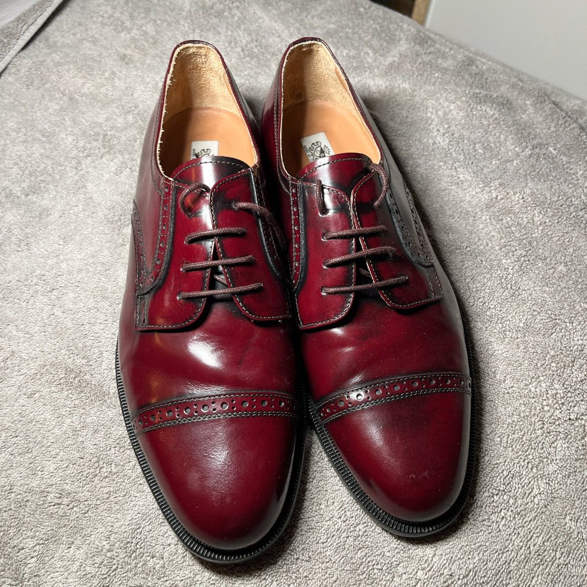 Other Burgundy Leather Oxford Shoe Size US 8.5 / EU 41-42 - 2 Thumbnail