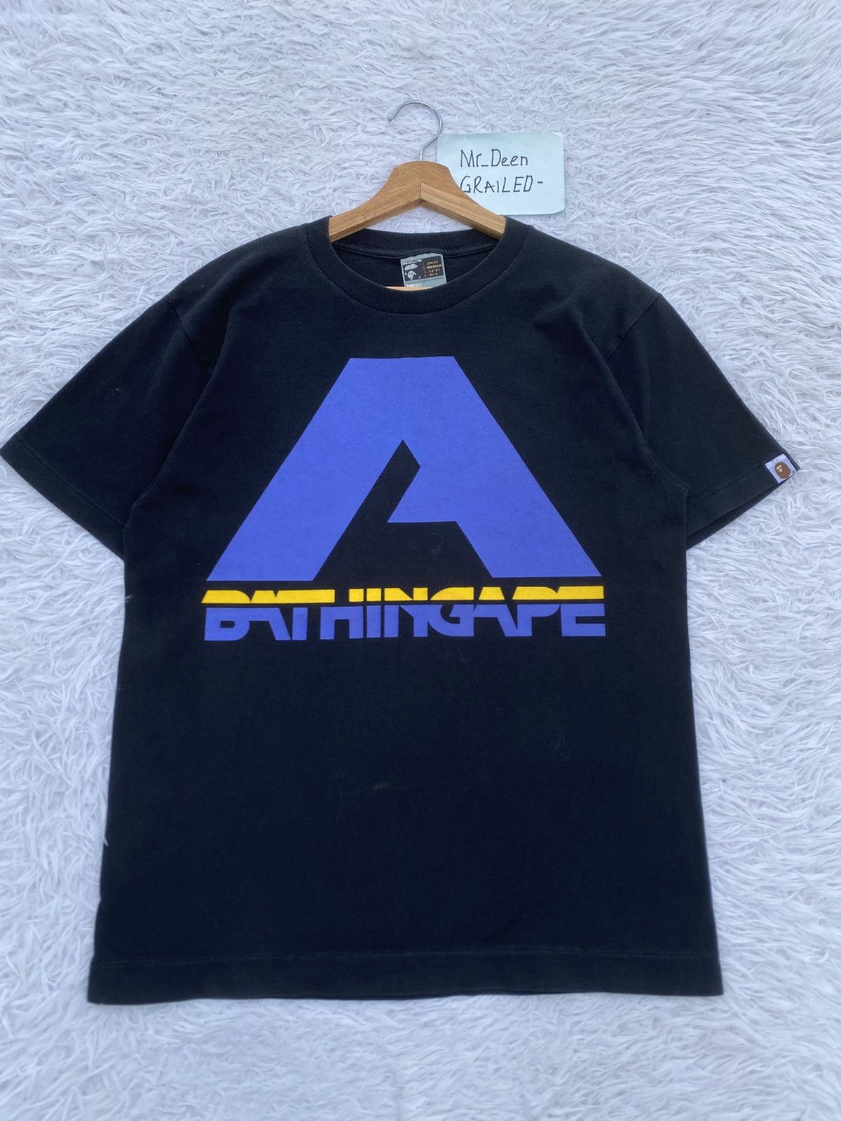 Bape Rare Vintage A Bathing Ape Black Tshirt Ideograph Size US M / EU 48-50 / 2 - 4 Thumbnail