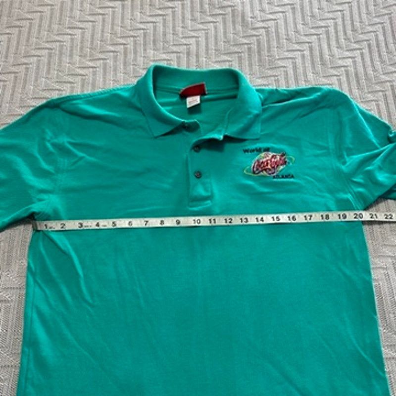 Coca Cola Vintage World of Coca Cola Atlanta green polo size M Size US M / EU 48-50 / 2 - 5 Thumbnail