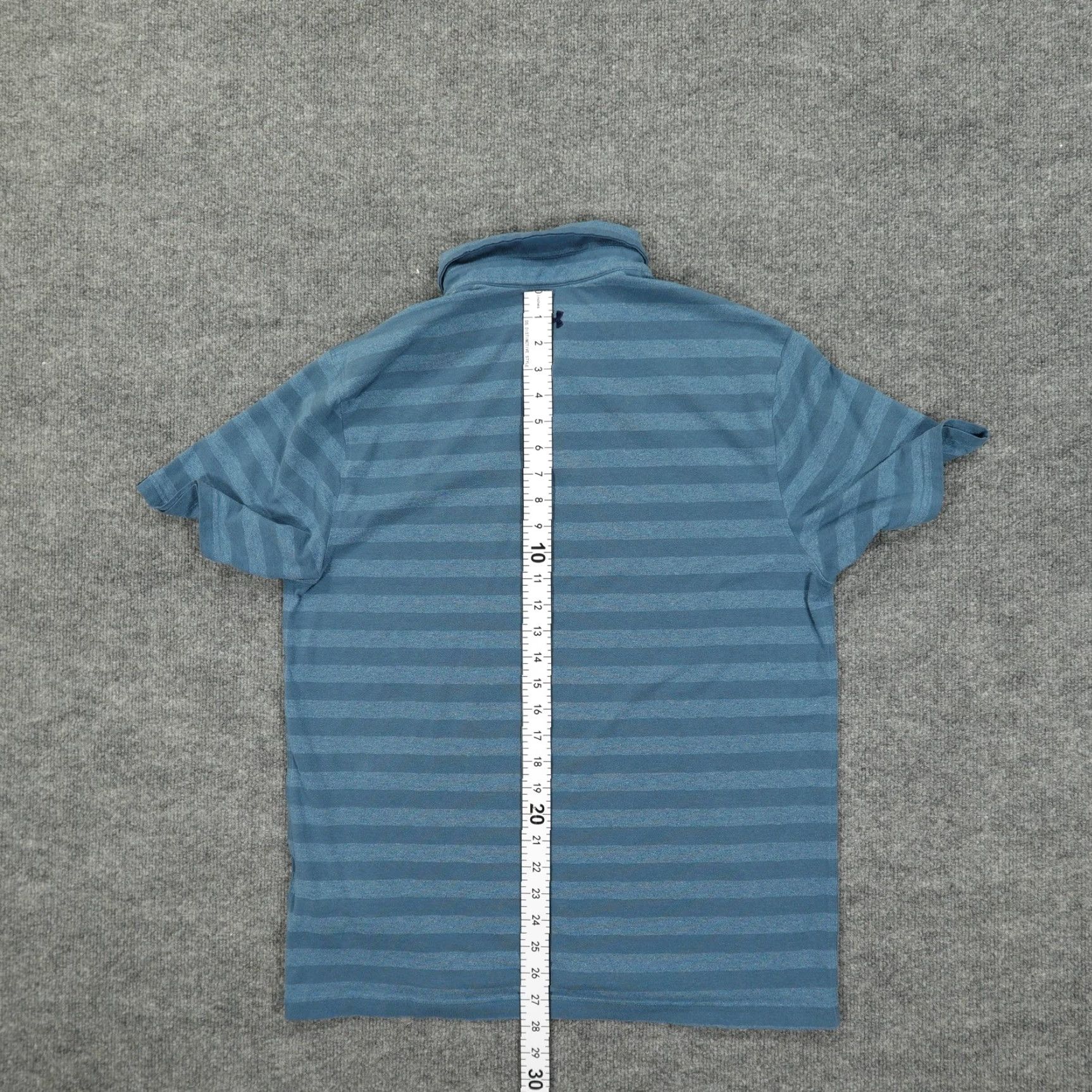 Under Armour Under Armour Polo Shirt Mens L Blue Striped HeatGear Golf Tech Performance Shirt Size US L / EU 52-54 / 3 - 7 Thumbnail