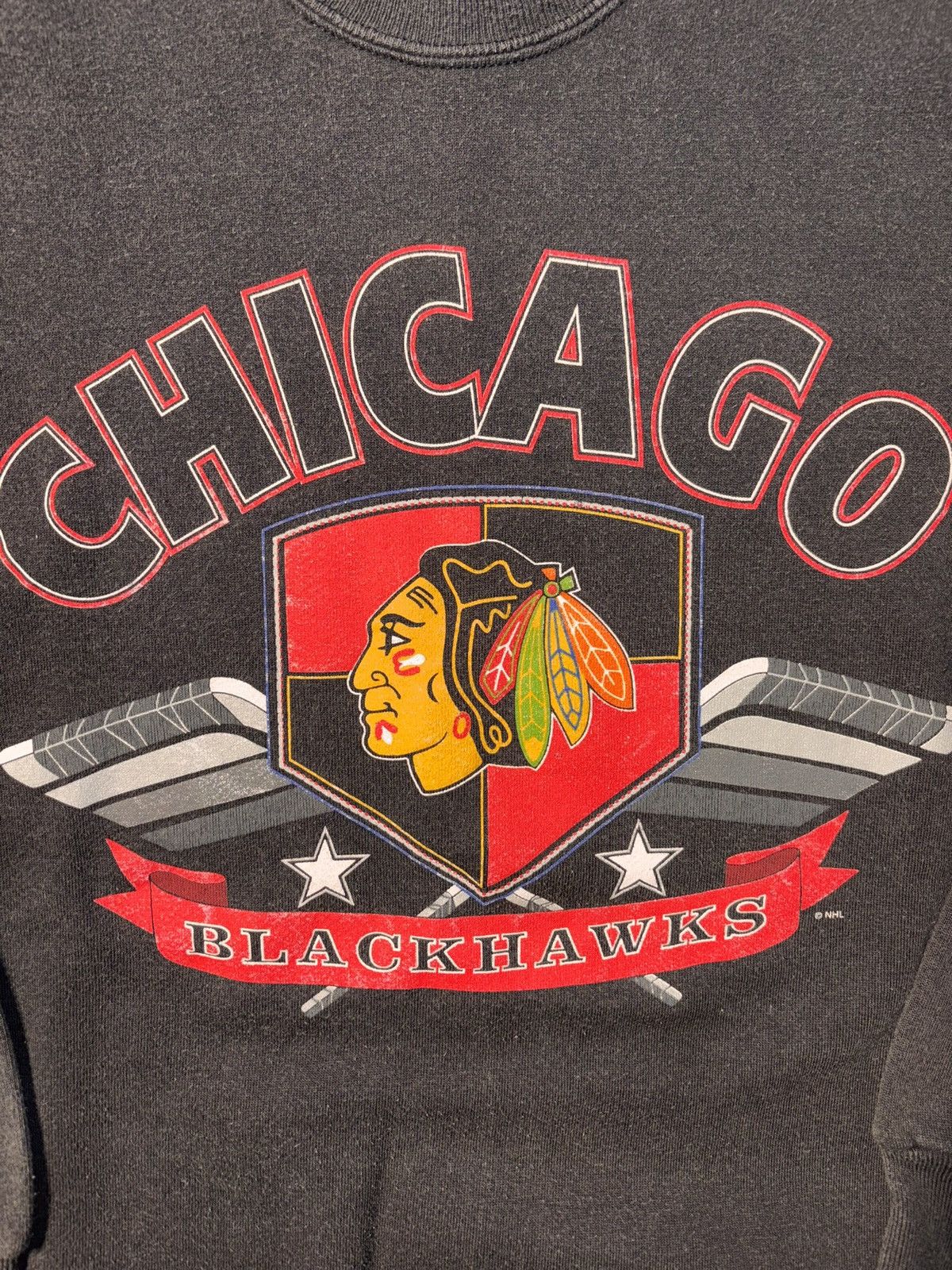 NHL Vtg Hanes Chicago Blackhawks NHL Hockey 90’s USA Crewneck L Size US L / EU 52-54 / 3 - 2 Thumbnail