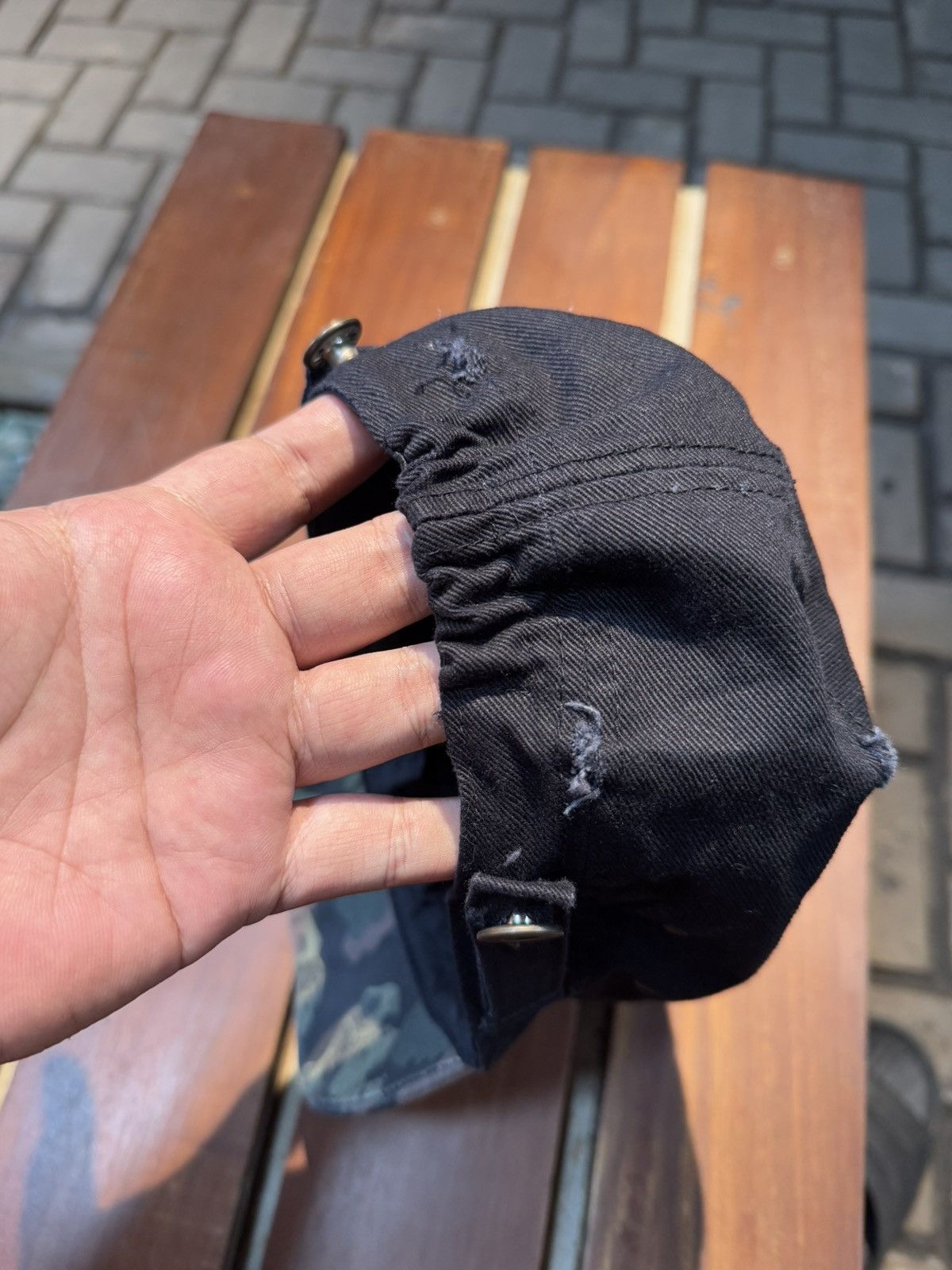 If Six Was Nine × Japanese Brand × Le Grande Bleu (L.G.B.) Japanese Studded Army Cadet Hats Size ONE SIZE - 7 Thumbnail