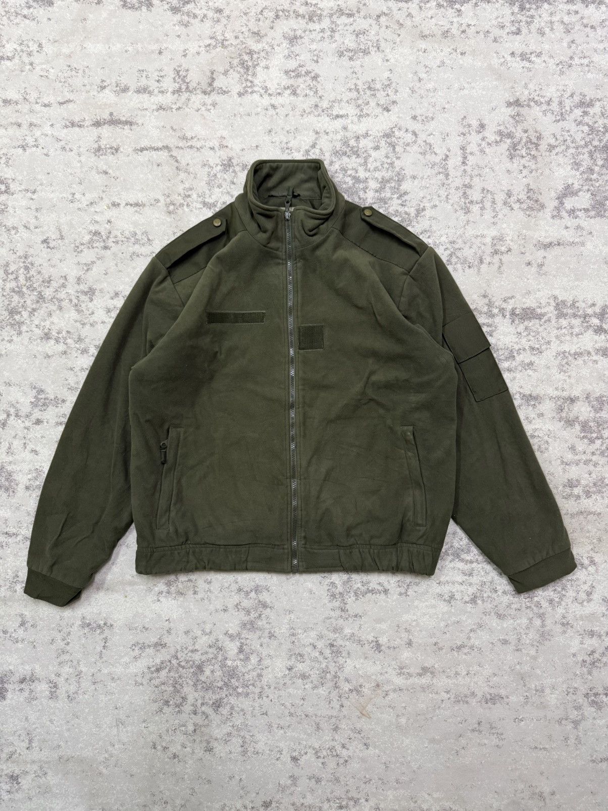 Japanese Brand DMB Product Olive Green Inspired Military Fleece Jacket Size US XL / EU 56 / 4 - 3 Thumbnail
