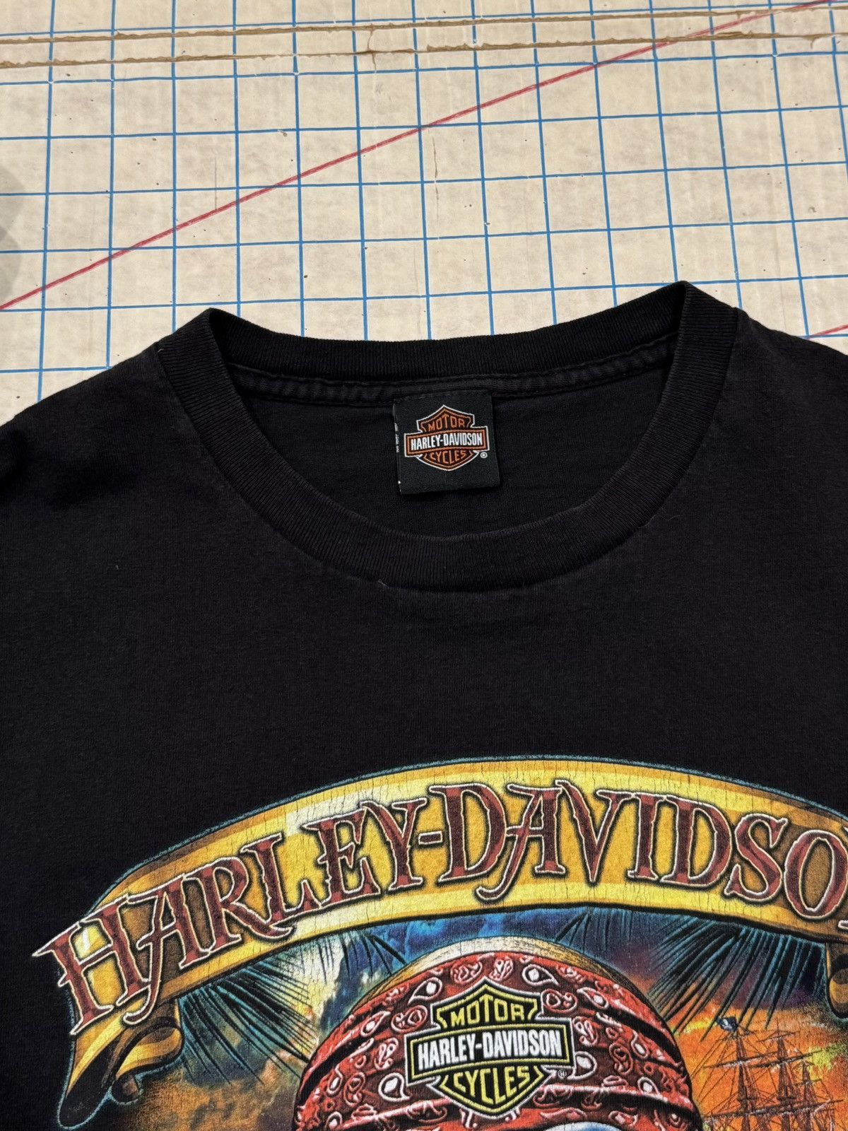 Harley Davidson Harley Davidson Pirate Skull and Crossbones Graphic Tee XL Size US XL / EU 56 / 4 - 4 Thumbnail