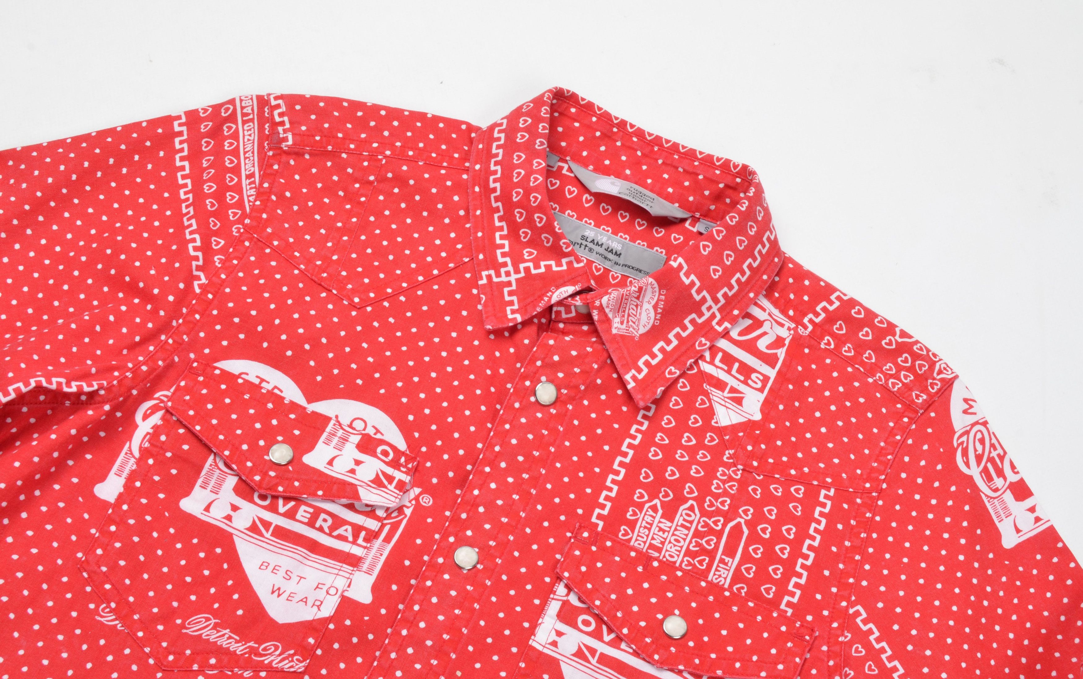 Carhartt Wip × Slam Jam Carhartt Wip X Slam Jam Slim Fit Bandana Kansas Shirt Size US S / EU 44-46 / 1 - 2 Thumbnail