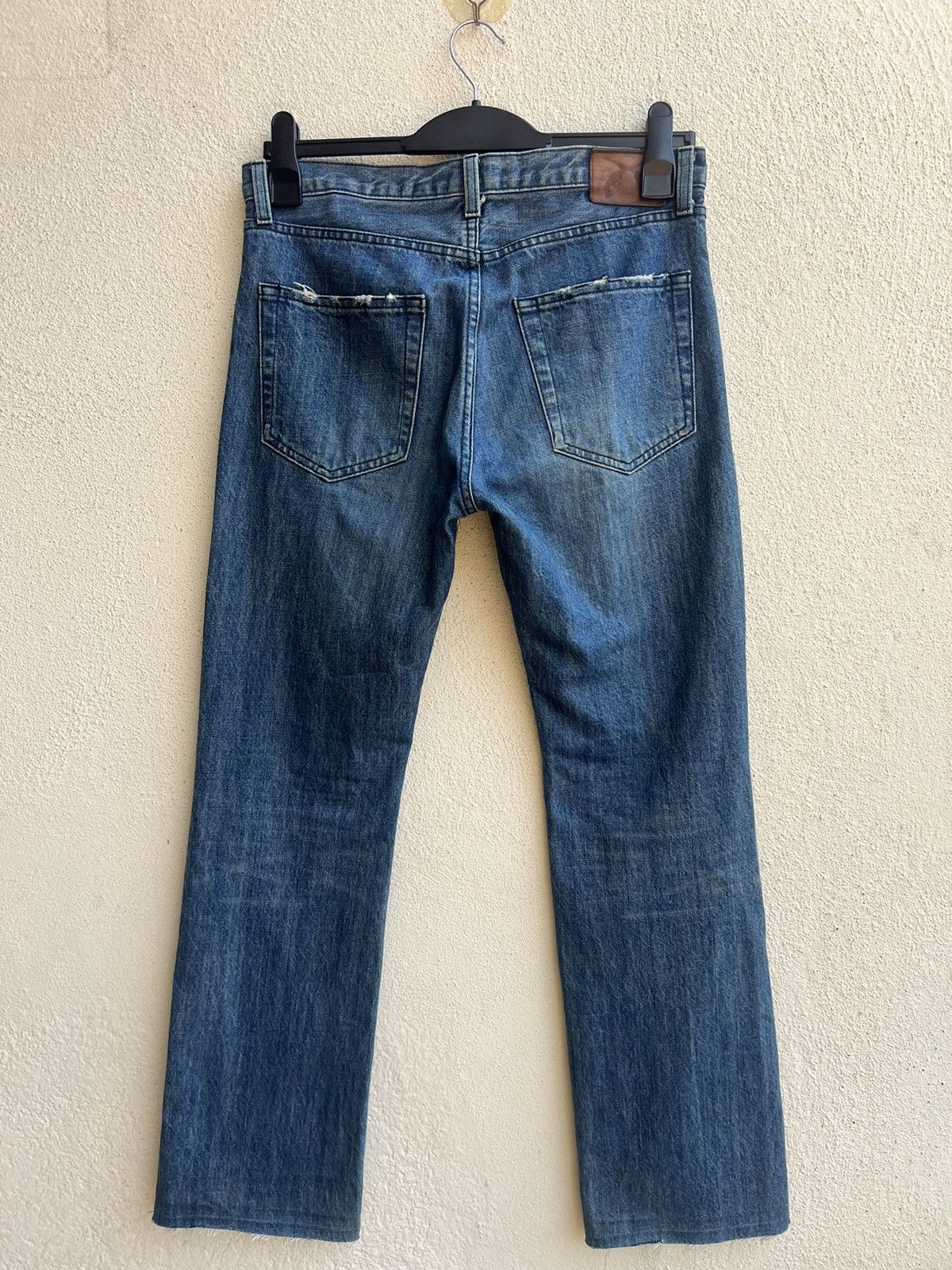 roarguns Vintage Roarguns Japan Distressed Denim Bootcut Jeans Size US 31 - 21 Thumbnail