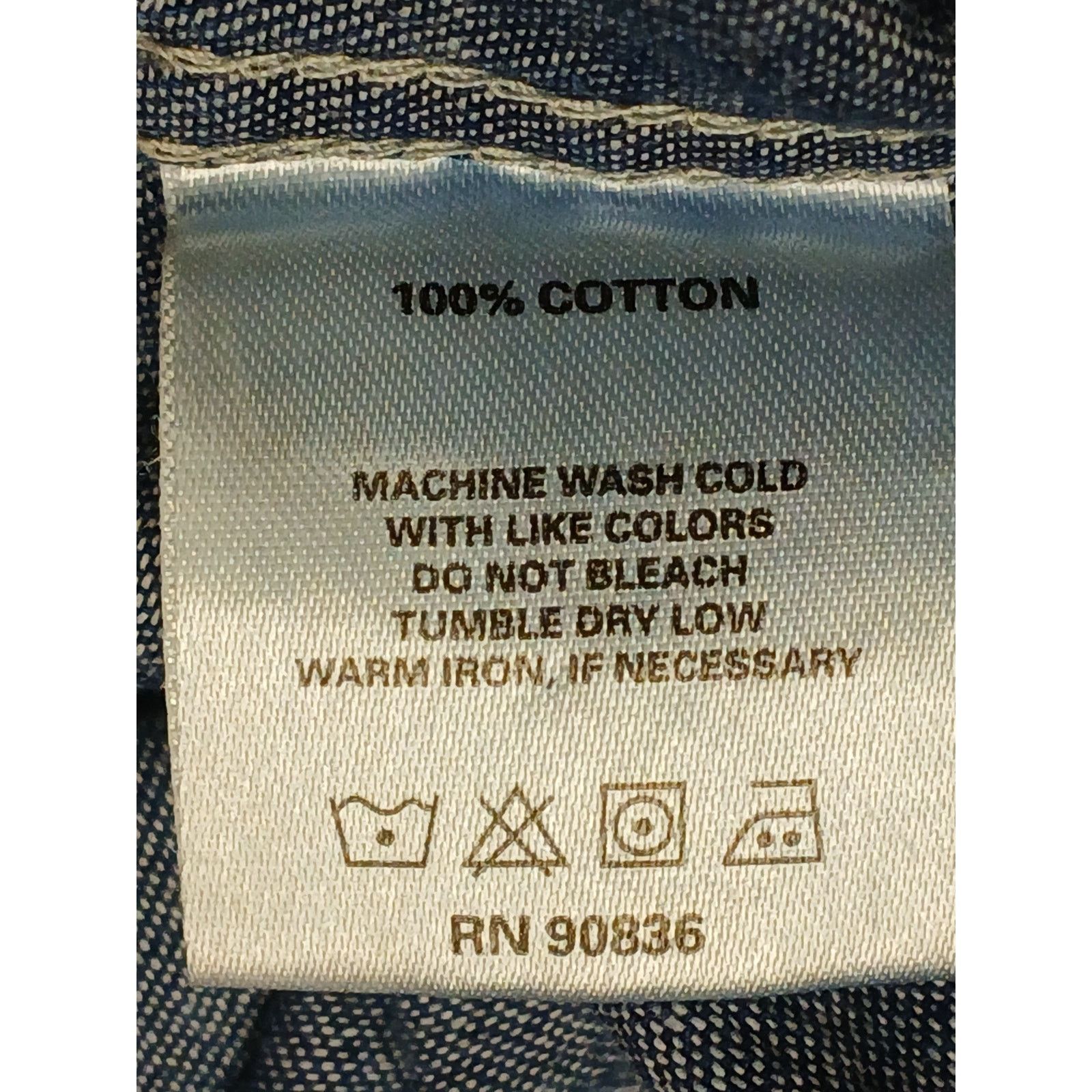 Port & Company Port & Company (5XL) Men's Slim Fit Dark Denim Jean Shirt Size US XXL / EU 58 / 5 - 9 Thumbnail