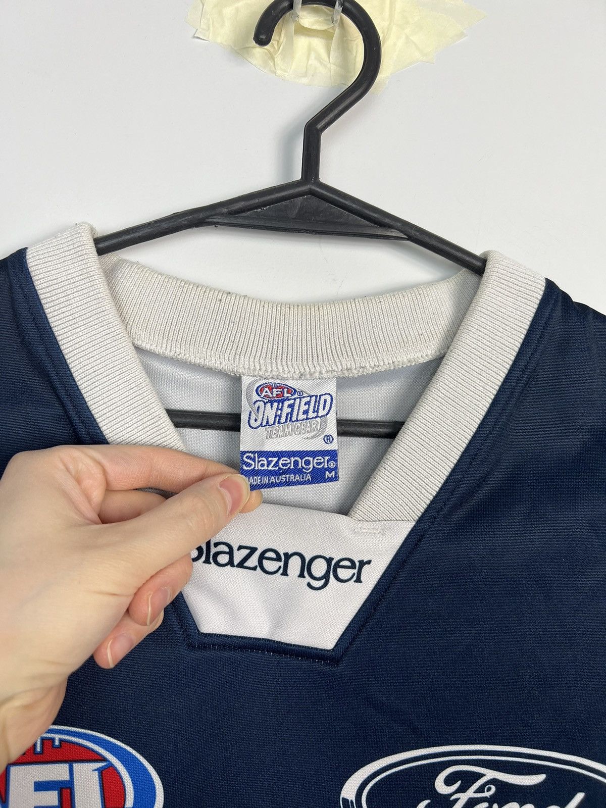 Vintage Jersey Slazenger Geelong Cats 2000s AFL Vintage Australia Size US M / EU 48-50 / 2 - 2 Thumbnail