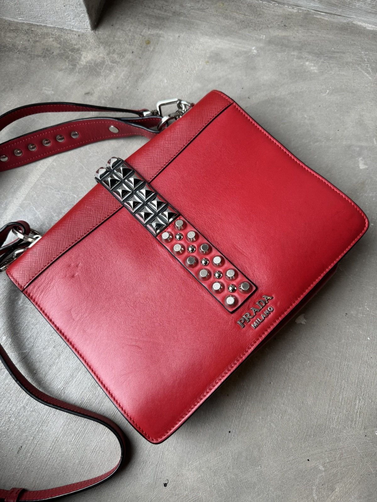 Prada PRADA City Calf & Saffiano Elektra Shoulder Size ONE SIZE - 15 Thumbnail