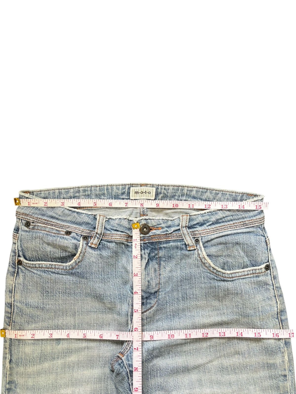 Diesel Vintage Japanese Brand Checkered Distress Flare Jeans Size 30" / US 8 / IT 44 - 6 Thumbnail