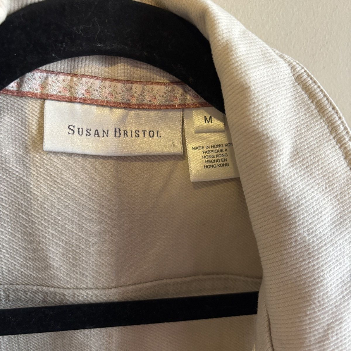 Other Floral Embriodered Cream Corduroy Vest Size M / US 6-8 / IT 42-44 - 7 Thumbnail