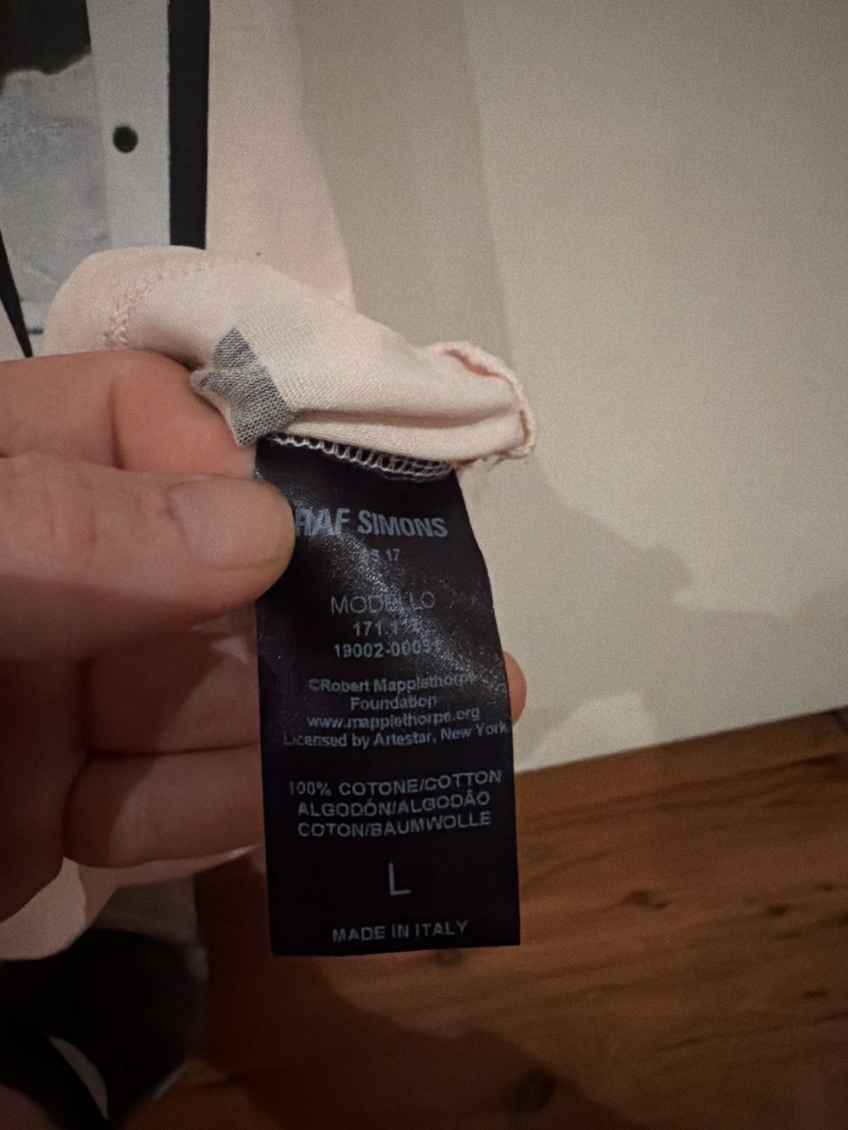 Raf Simons Raf Simons x Robert Mapplethorpe T-Shirt Size US L / EU 52-54 / 3 - 4 Thumbnail