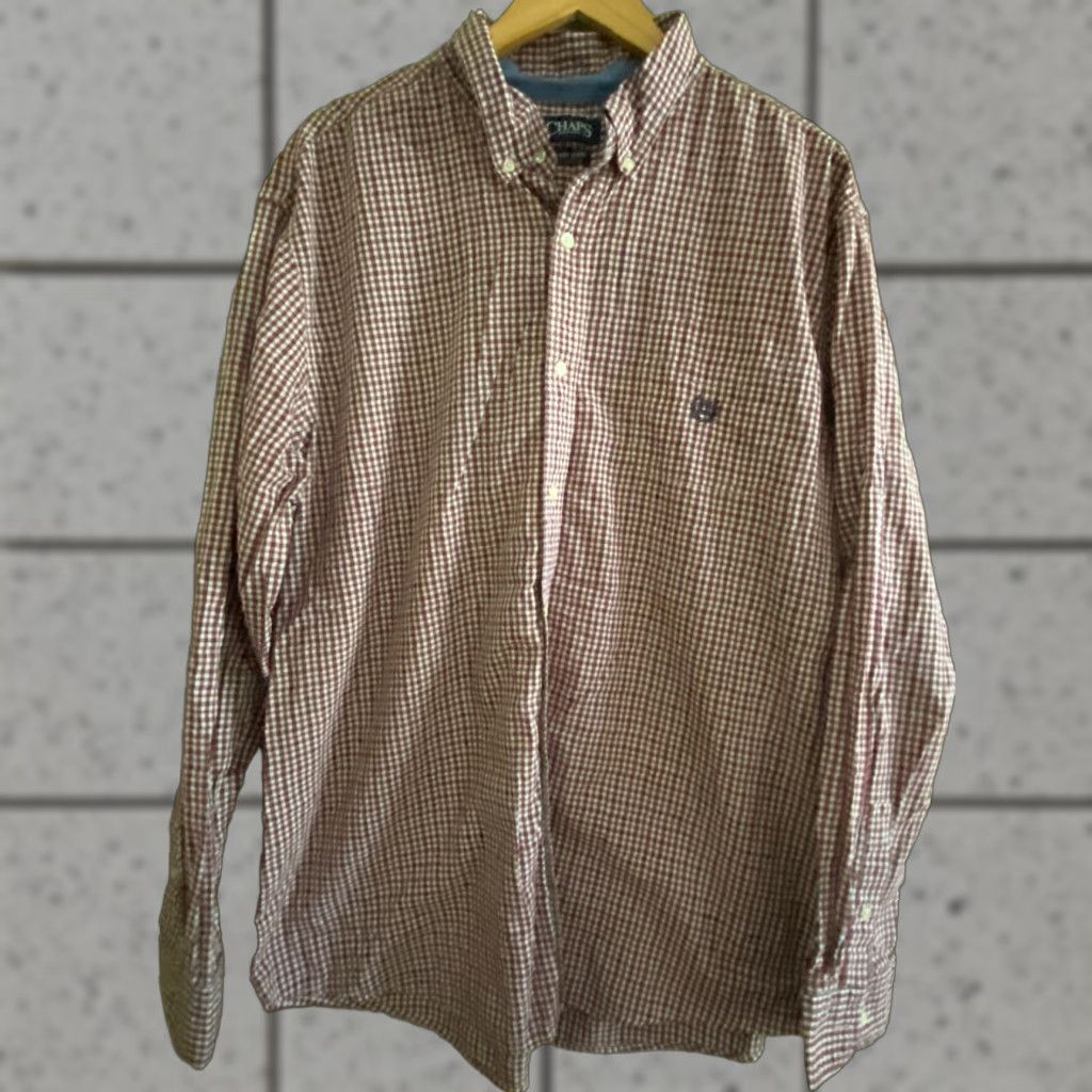 Chaps Chaps Button Up Shirt Men's 2XL XXL Long Sleeve Easy Care Multicolor Size US XXL / EU 58 / 5 - 1 Thumbnail