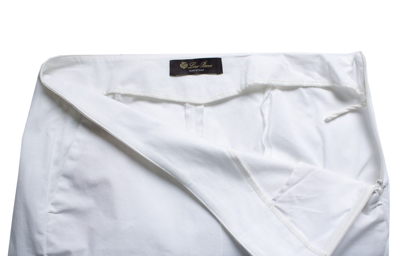 Loro Piana Loro Piana, white cropped linen capri pantalon Size 27" / US 4 / IT 40 - 6 Thumbnail
