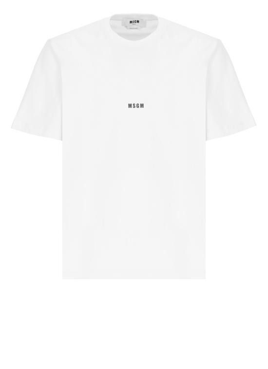 MSGM MSGM Men T-Shirts 2000MM500 20000201 White Size US S / EU 44-46 / 1 - 1 Thumbnail