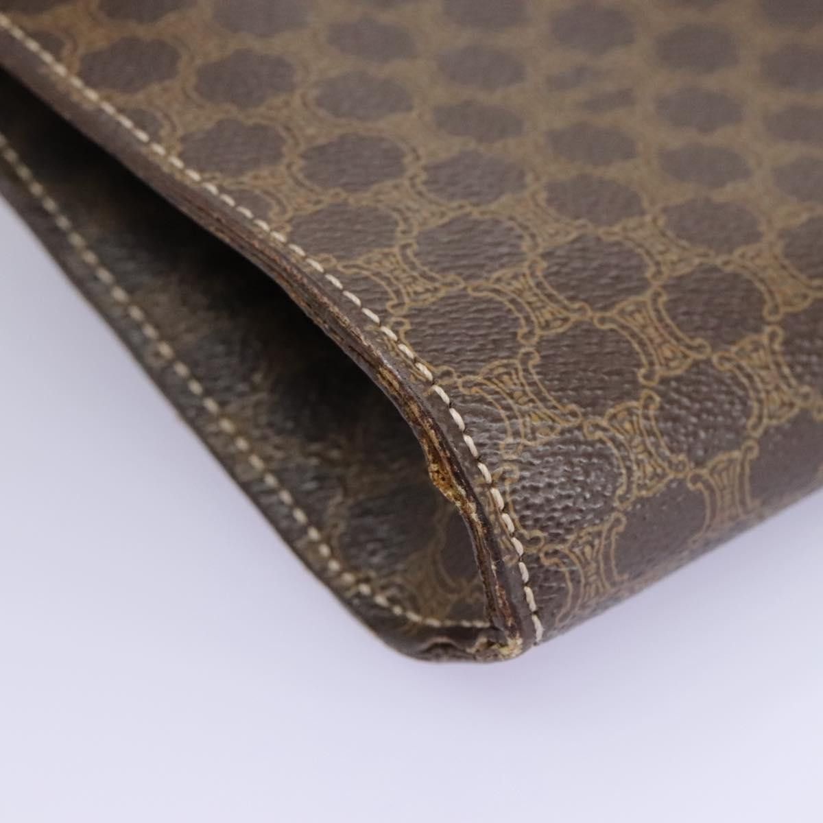 Celine CELINE Macadam Canvas Shoulder Bag Pvc Brown Gold Size ONE SIZE - 8 Thumbnail