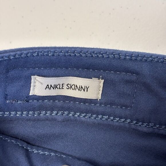 Calvin Klein Calvin Klein Women's Ankle Skinny Navy Pants 8 stretchy Size 30" / US 8 / IT 44 - 6 Thumbnail