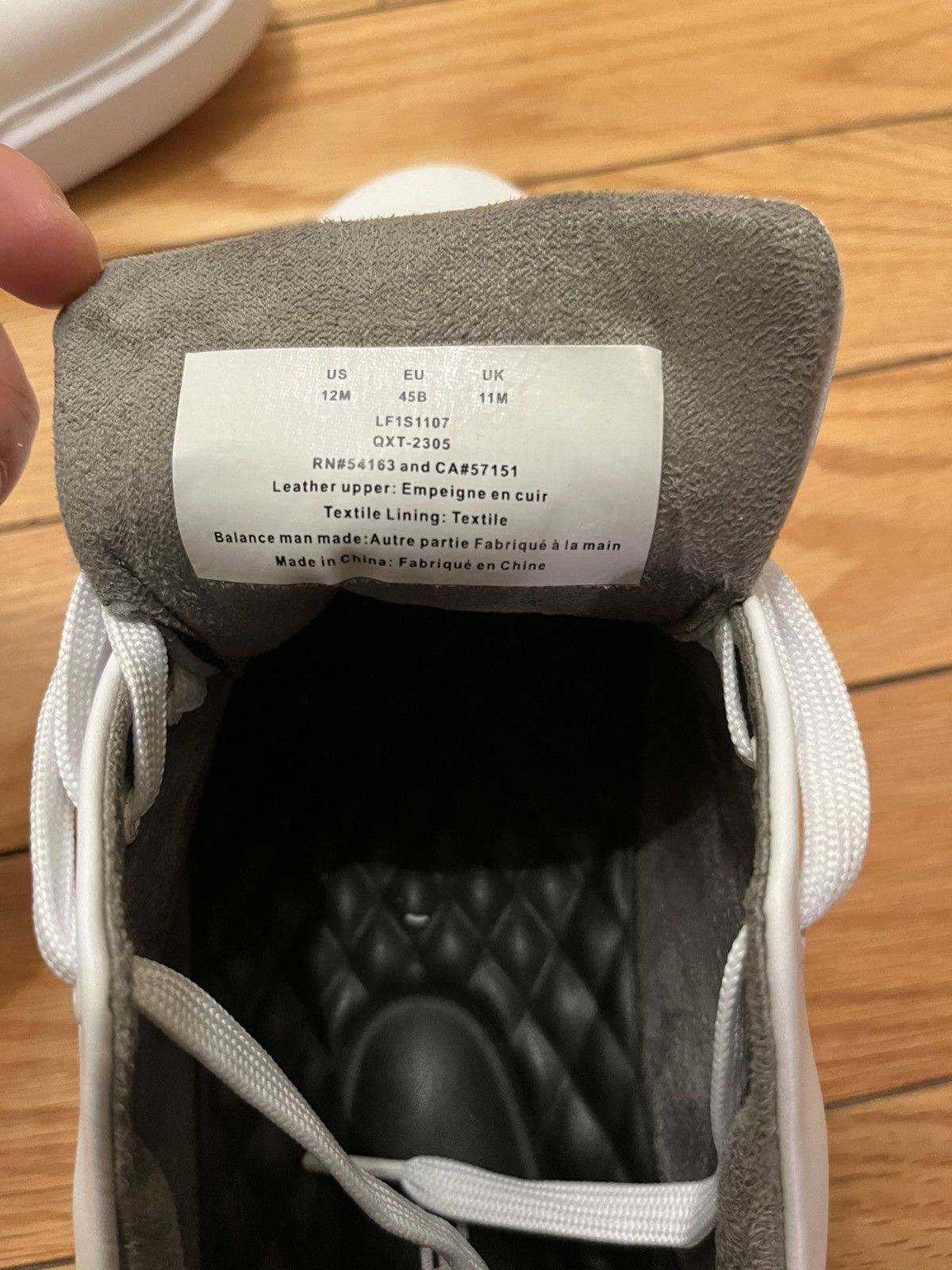Karl Lagerfeld [BRAND NEW] Karl Lagerfeld sneakers - Low top white leather Size US 12 / EU 45 - 7 Thumbnail