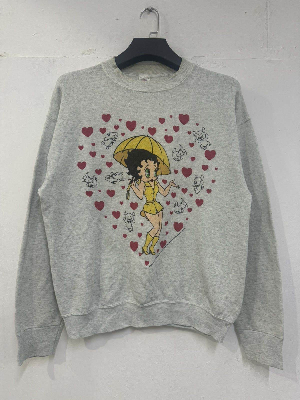 Vintage 💥VINTAGE BETTY BOOP 1993 MIRROR PRINTED SWEATSHIRT Size US L / EU 52-54 / 3 - 1 Thumbnail