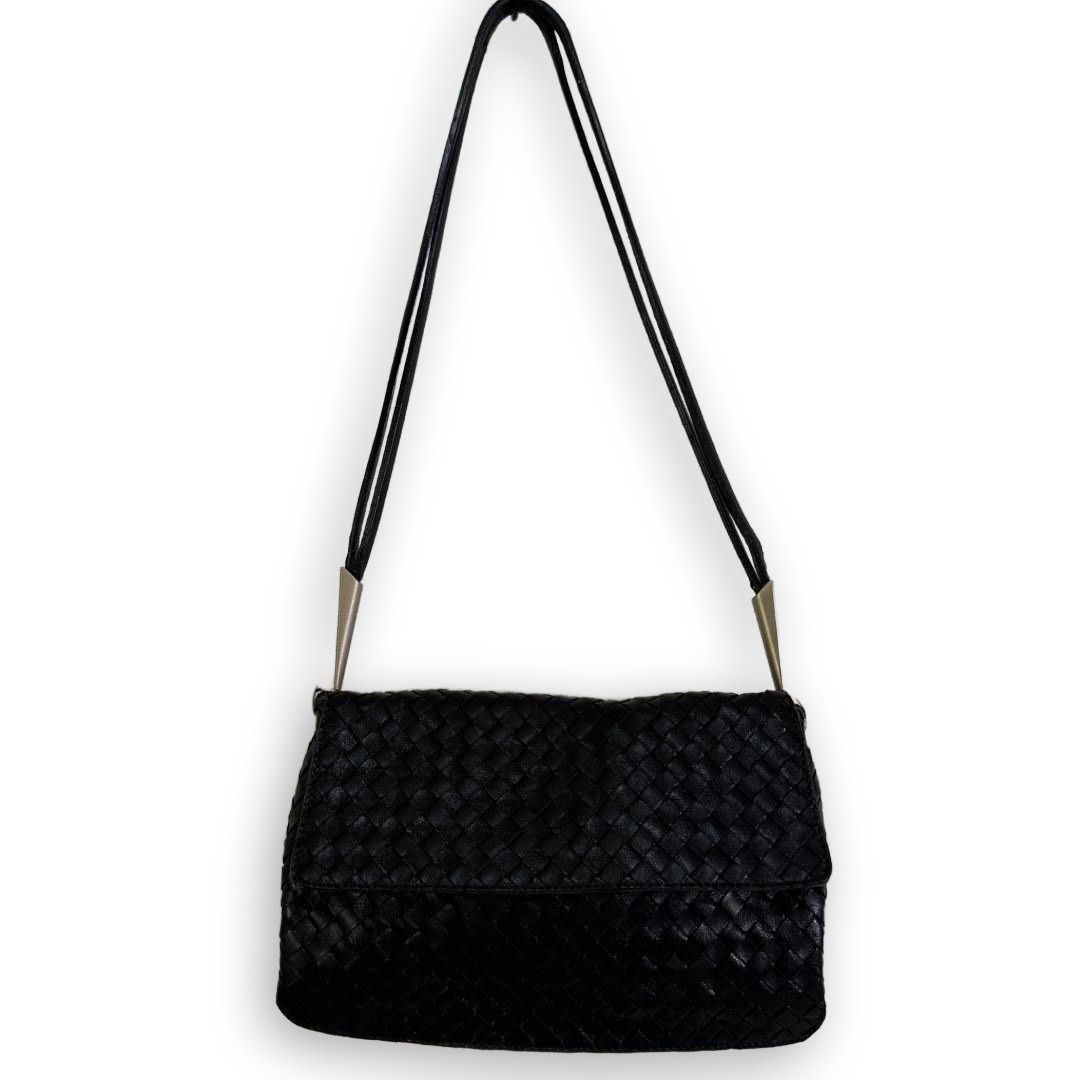 Bottega Veneta - Intrecciato Shoulder Bag Preloved in Black, Women's