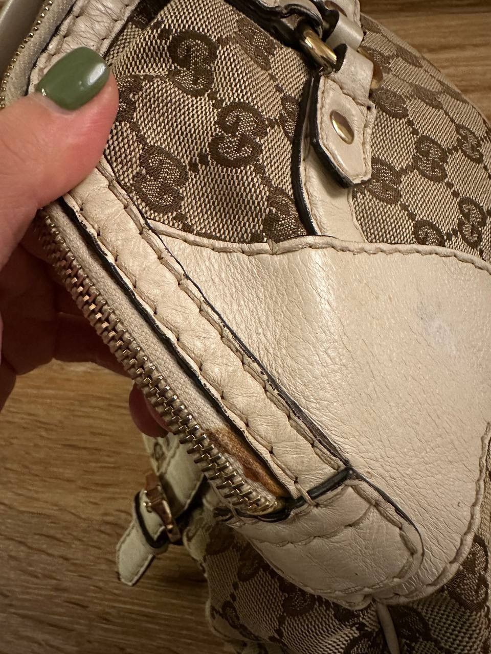 Gucci Gucci GG Canvas Horsebit Horse Nail Boston Bag Purse Vintage Size ONE SIZE - 7 Thumbnail