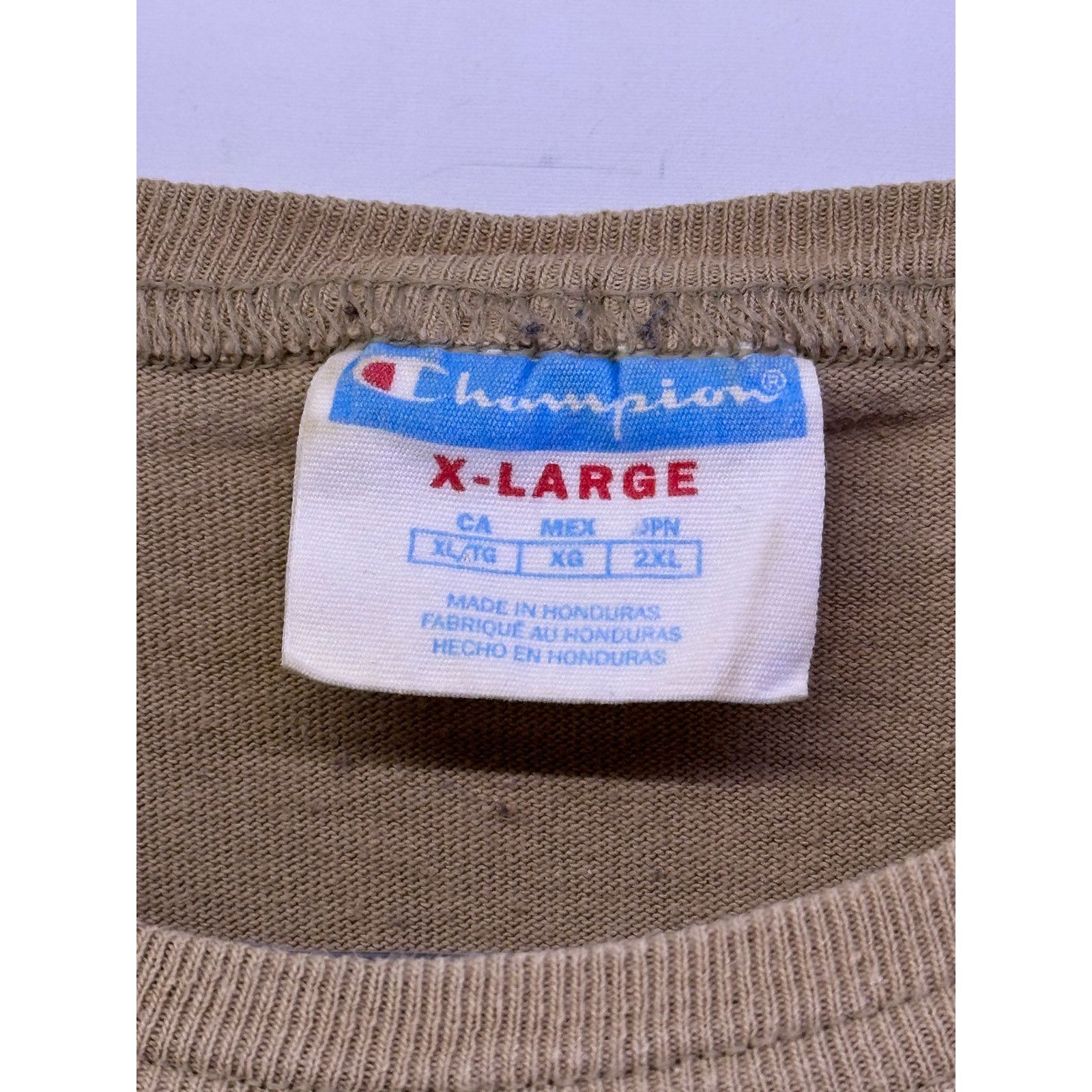Champion Champion Plain Brown Tshirt Size XL Size US XL / EU 56 / 4 - 6 Thumbnail