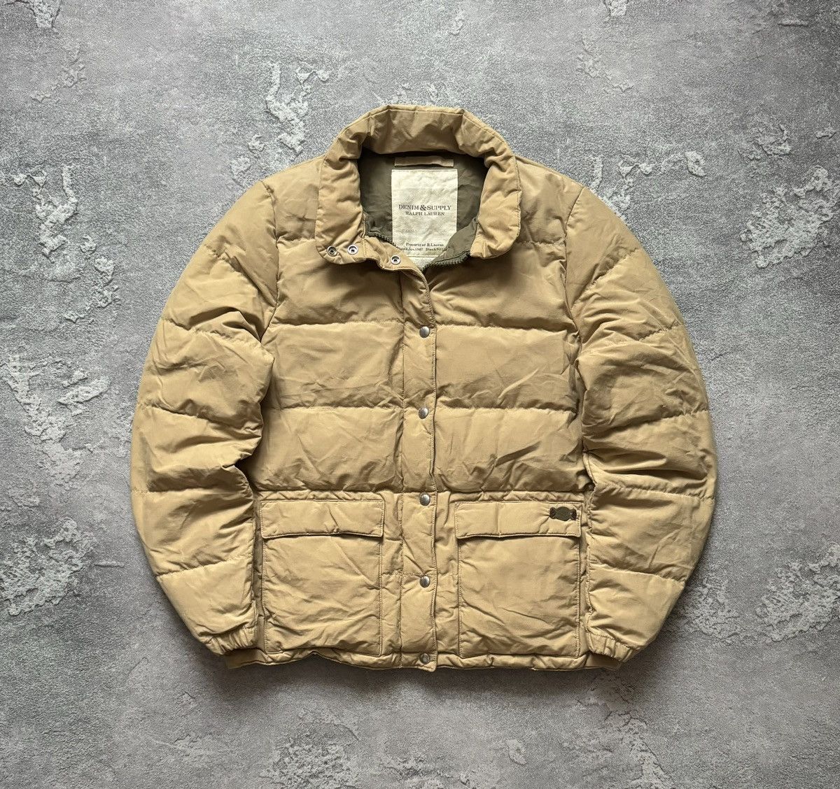 Denim & Supply Ralph Lauren × Polo Ralph Lauren × Ralph Lauren Denim & Supply Ralph Lauren down beige jacket puffer bomber Size US L / EU 52-54 / 3 - 1 Thumbnail
