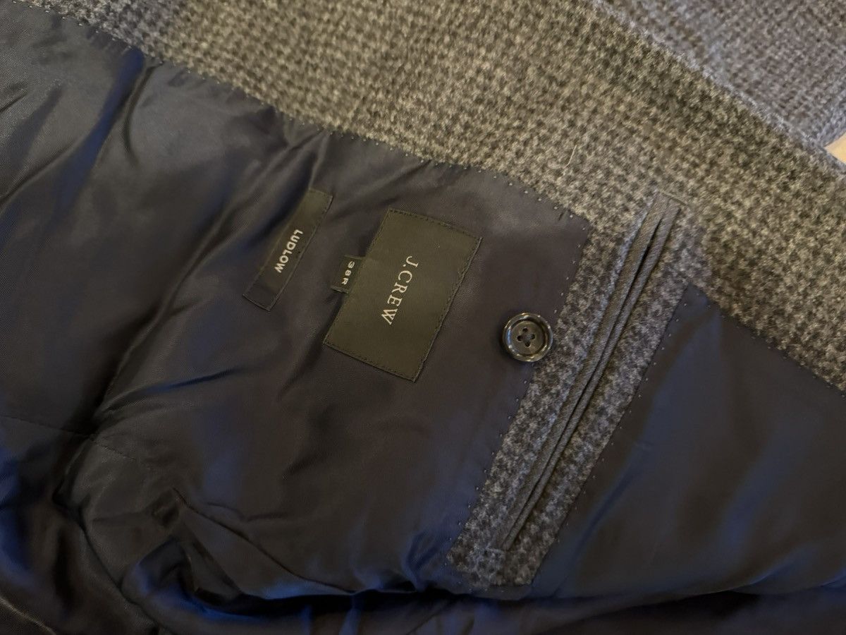 J.Crew Charcoal Grey Houndstooth J Crew Ludlow Suit 38R Size 38R - 8 Thumbnail