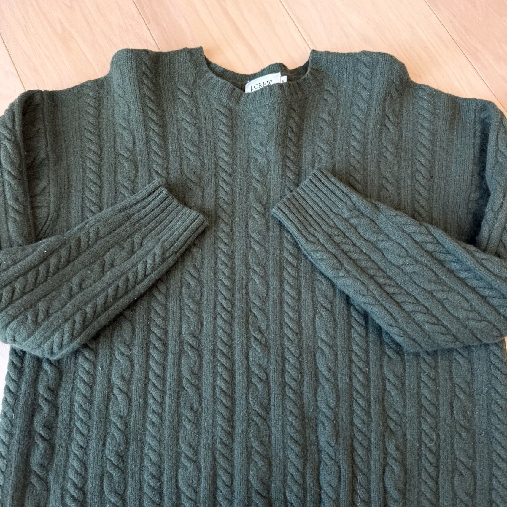 J.Crew VINTAGE J.CREW Wool Sweater XL Green Oarsman Minimalist 90s Hip Hop Hippie Hipster Nature Outdoor American Crew Neck Pullover Knit Shirt Mens Size US XL / EU 56 / 4 - 5 Thumbnail