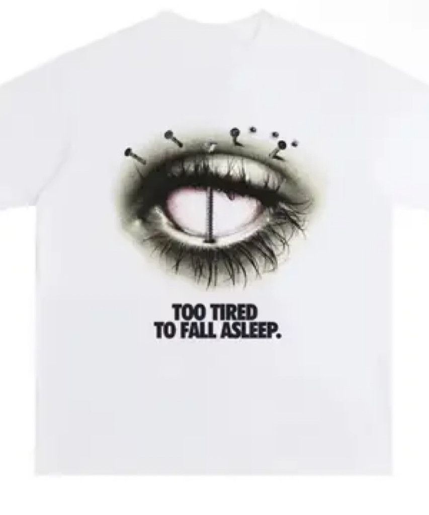 Other Streetwear Y2K Vintage Retro Sleepy Eye Print Washed T-Shirt Size US M / EU 48-50 / 2 - 1 Thumbnail