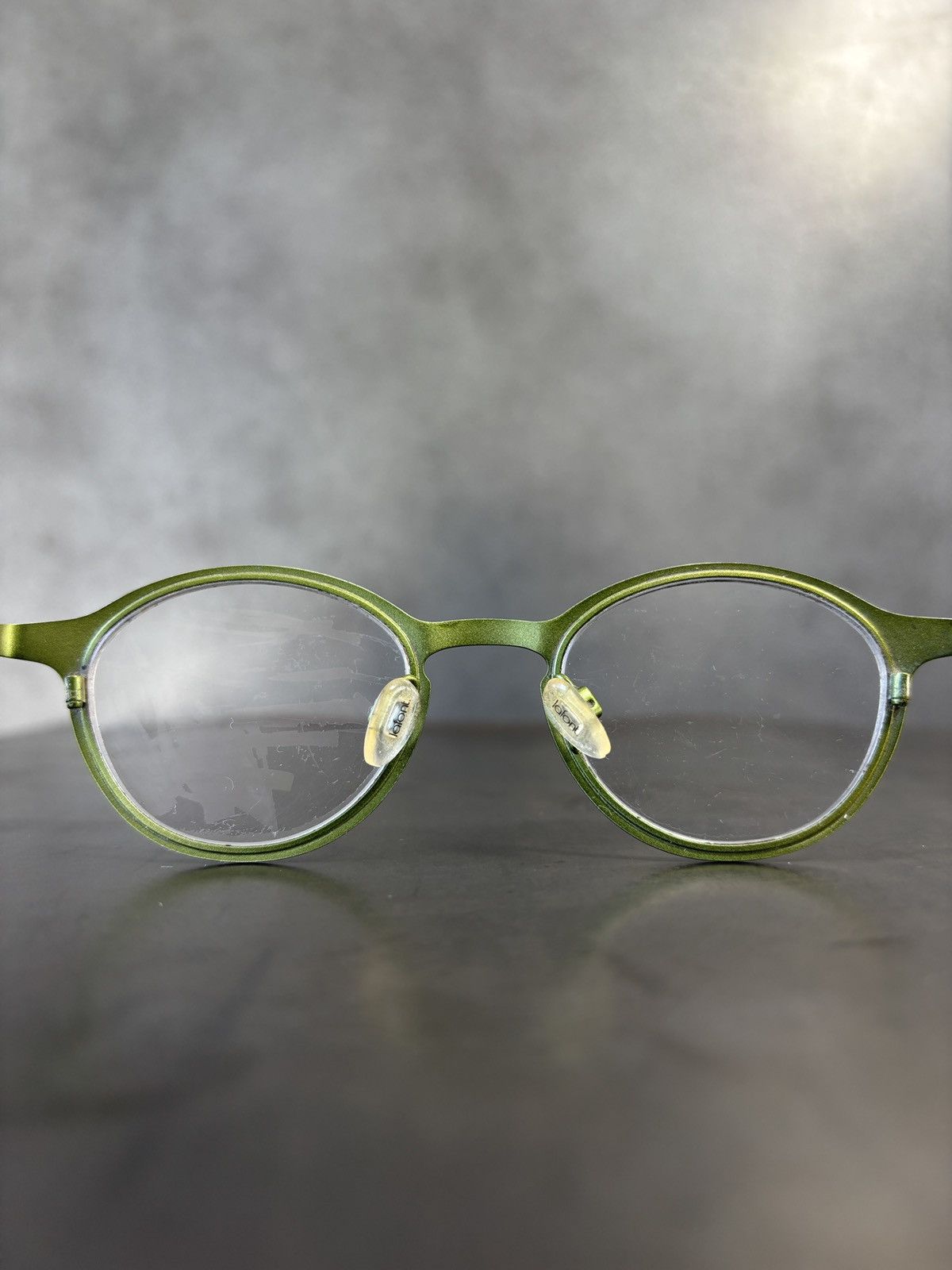 Designer Jean Lafont Paris Frames Green Metal Rebus 4030 Eyeglasses Size ONE SIZE - 11 Thumbnail