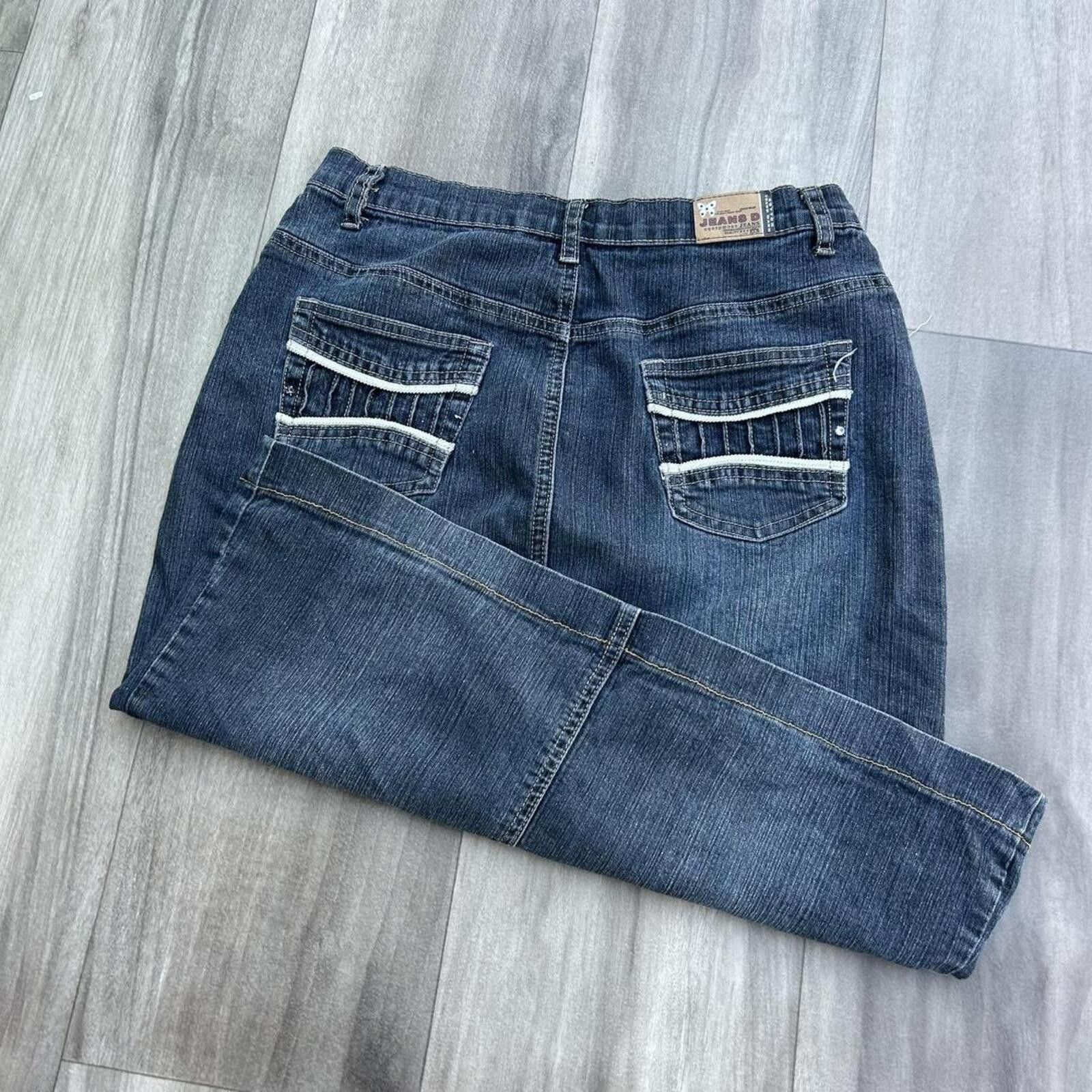 Other Vintage y2k Grey Black Faded Womens Mid Length Skirt size 7 Size 30" / US 8 / IT 44 - 3 Thumbnail