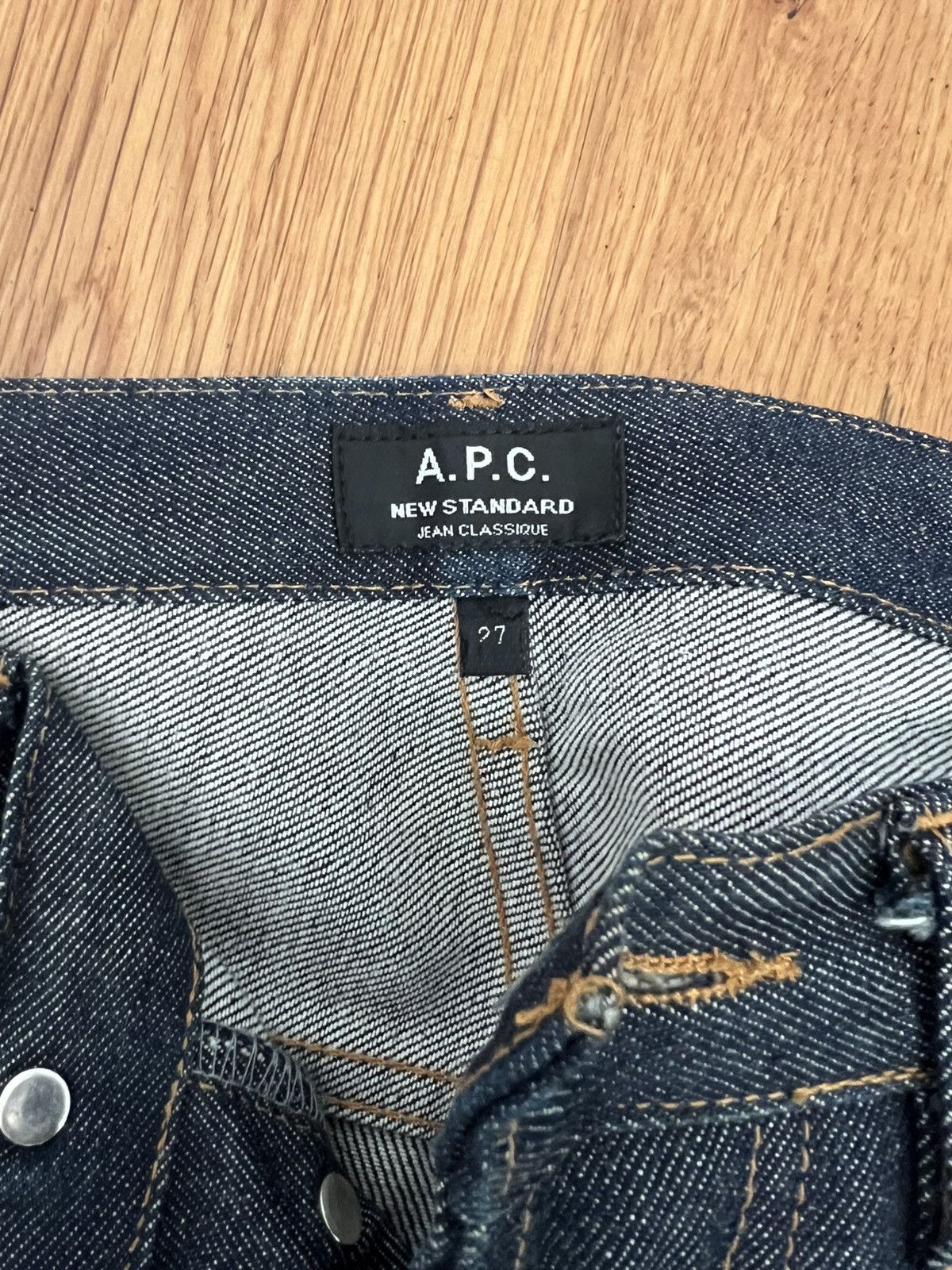 A.P.C. APC New Standard Raw Denim Sz 27 Size US 27 - 3 Thumbnail
