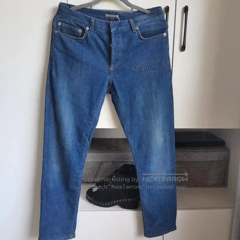Dior Dior Blue Cotton Embroidered Jeans for Women . Size 28" / US 6 / IT 42 - 3 Thumbnail