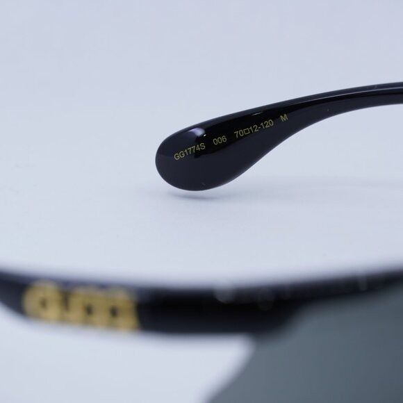 Gucci 🕶️ New Gucci GG1774S 006 Sunglasses - Shiny Black Frame Size ONE SIZE - 8 Thumbnail