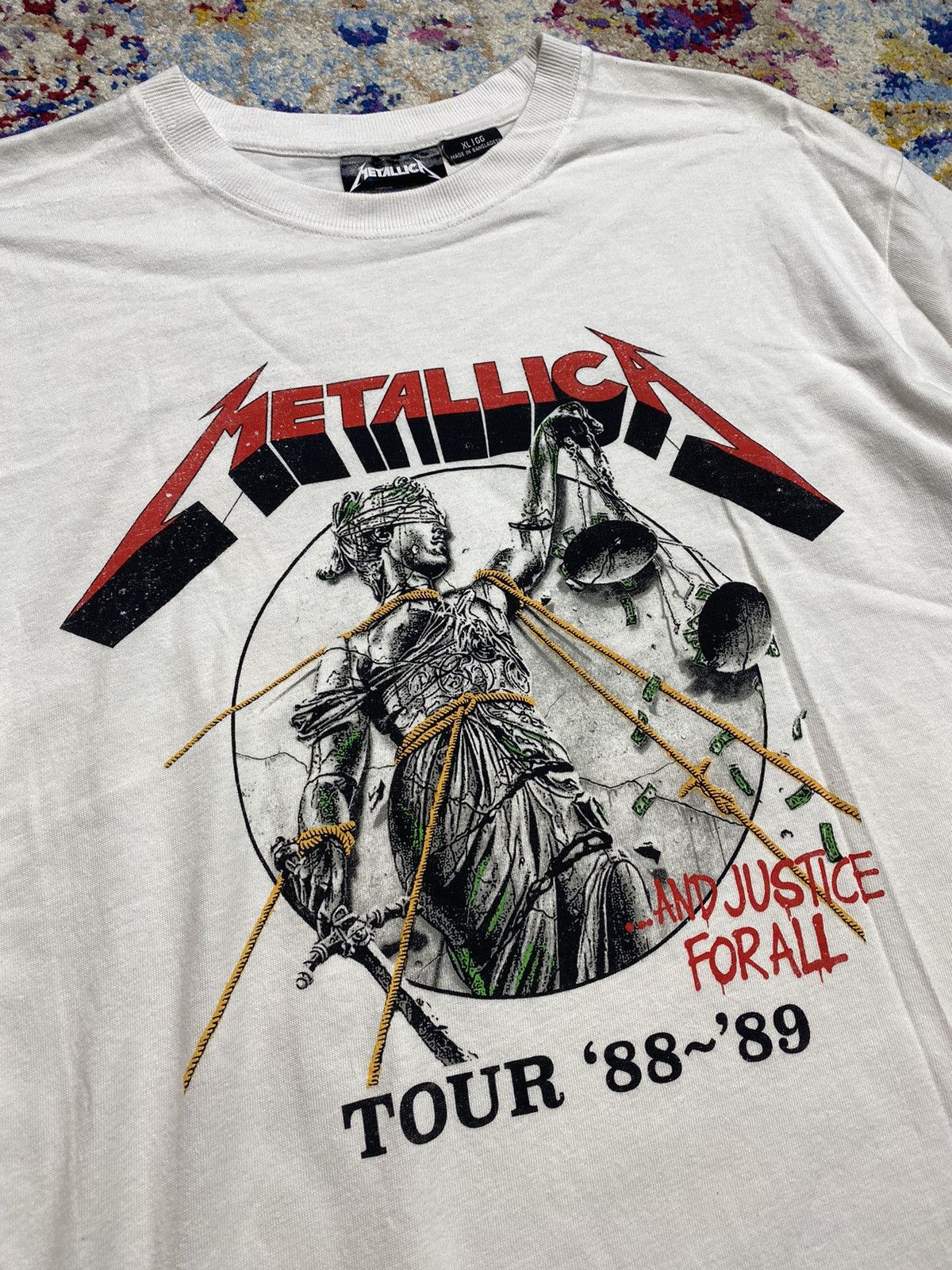 Band Tees Repro Metallica And Justice For All 1988 Tour Size US M / EU 48-50 / 2 - 3 Thumbnail