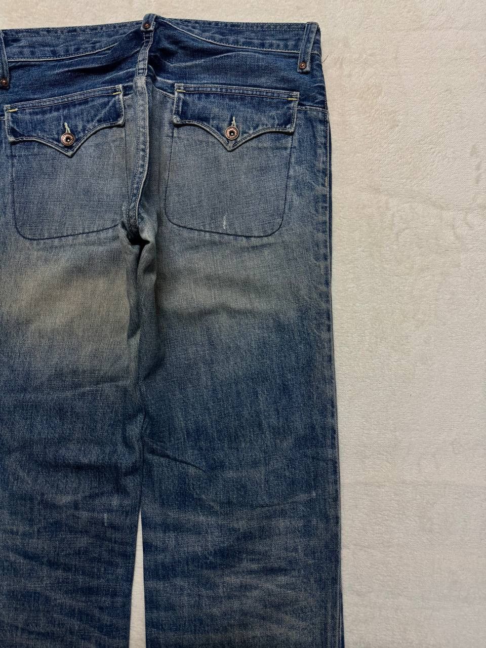 Gap BAGGY Gap Rusty Mudwash Distressed Straight Baker Pants Jean Size US 31 - 19 Thumbnail