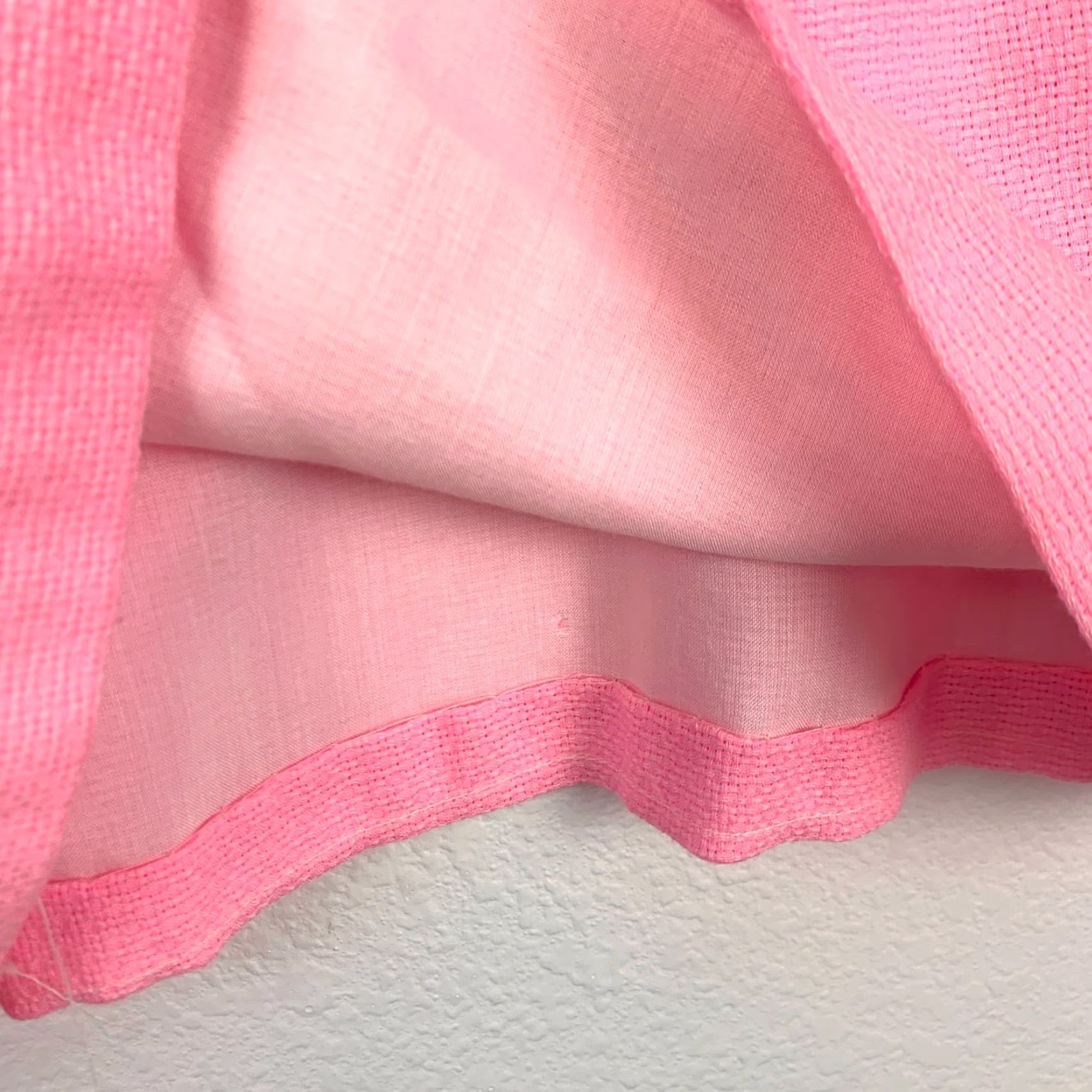 Vintage Vintage 70s Handmade Pink Twee Plaid Short Skirt Skort Tank Top Chest 34" | Mod/GoGo | Pink | 34" Waist | 1970s Vintage Original Size XXS / US 00 / IT 34 - 3 Thumbnail