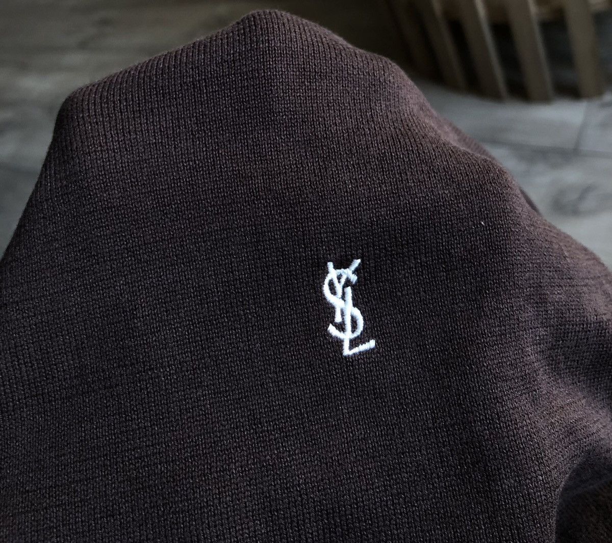 Saint Laurent Paris Vintage 00s Yves Saint Laurent Brown Lightweight Sweater Size US XL / EU 56 / 4 - 5 Thumbnail