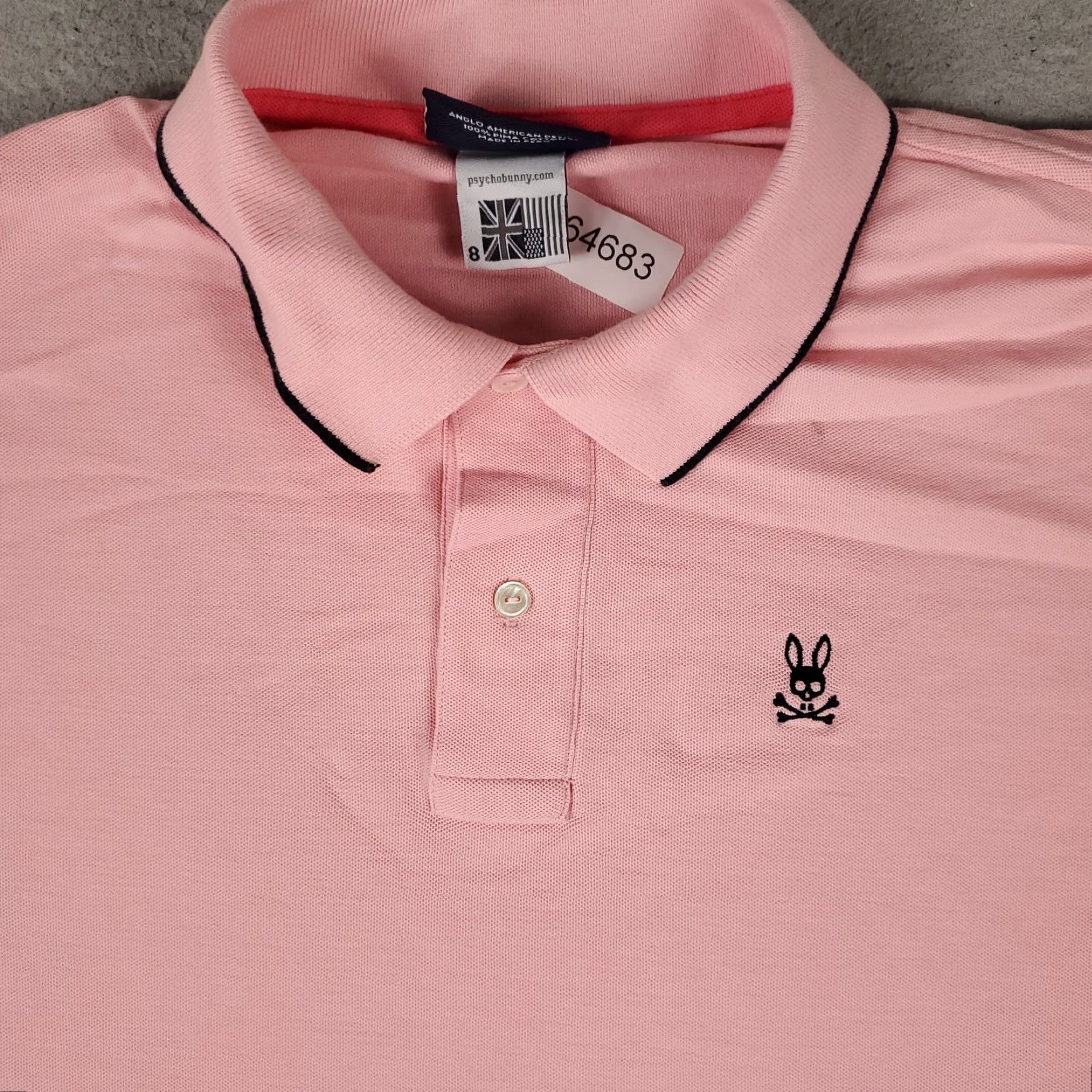 Psycho Bunny Psycho Bunny Polo Shirt Mens 8 Pink Red Dip Dye Skull Short Sleeve Stained Polo Shirt Mens 8 Pink Red Dip Dye Skull Short Sleeve Stained Size US M / EU 48-50 / 2 - 2 Thumbnail