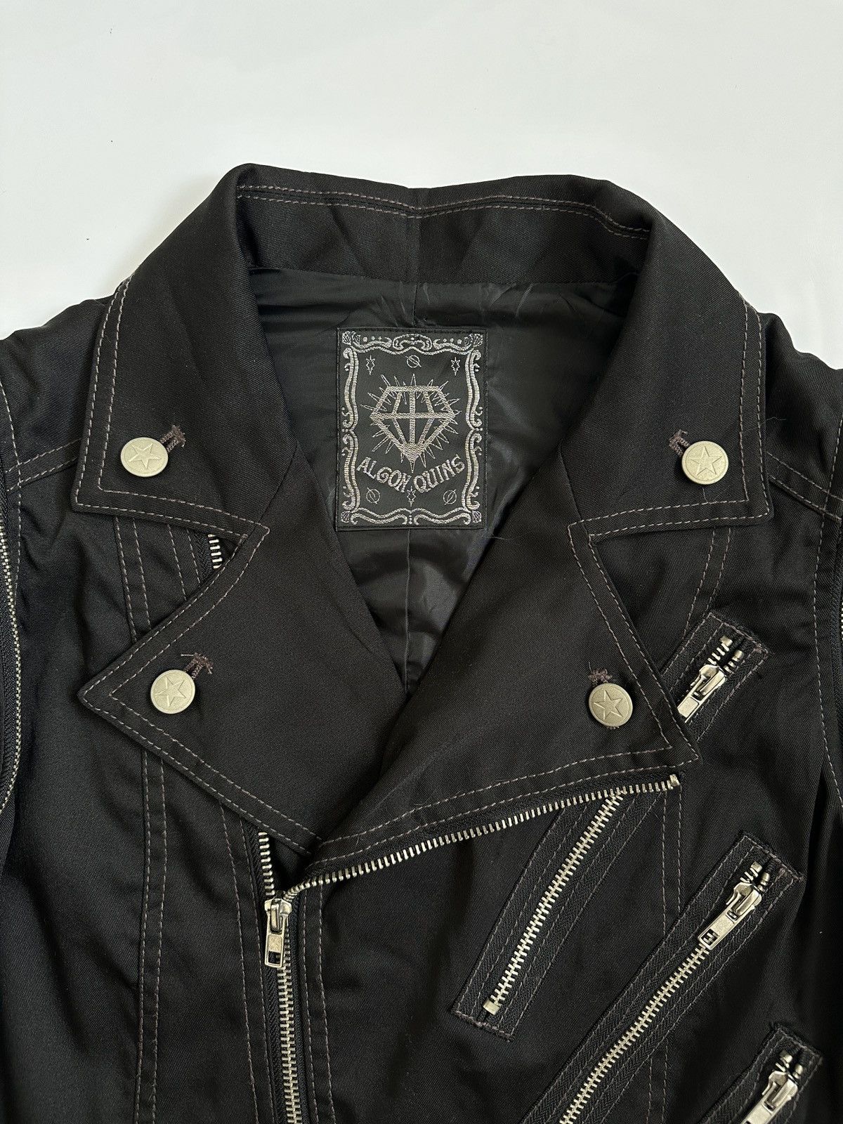 Beauty Beast Algonquins Double Collared Detachable Sleeve Jacket Size M / US 6-8 / IT 42-44 - 4 Thumbnail