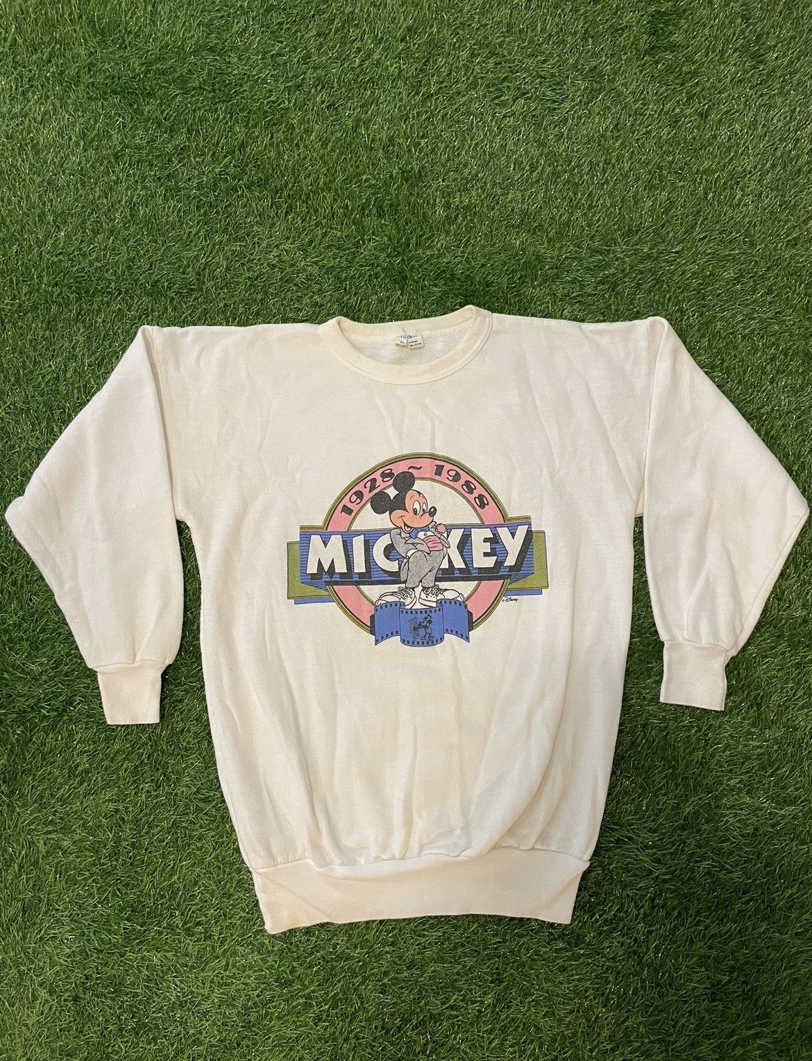 Disney × Vintage Vintage Disney 1928-1988 Mickey Mouse Crewneck Size Medium Size US M / EU 48-50 / 2 - 1 Thumbnail