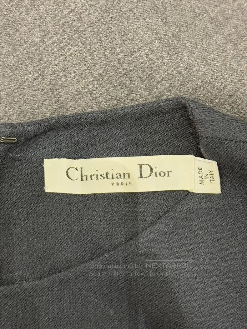 Dior Dior Mulberry silk wool stitching dress Size XS / US 0-2 / IT 36-38 - 5 Thumbnail